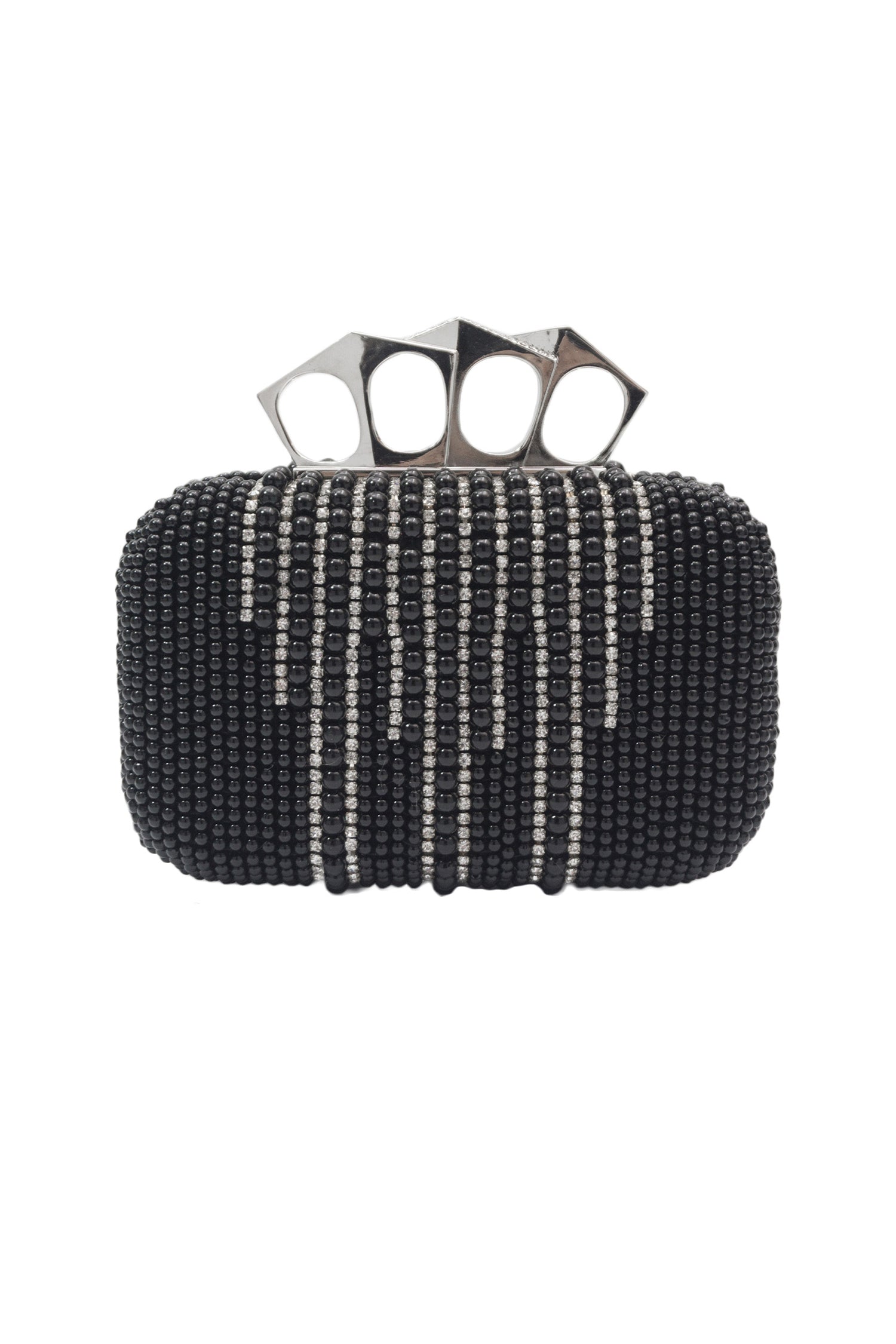 Yuni Pearls Diamante Clutch