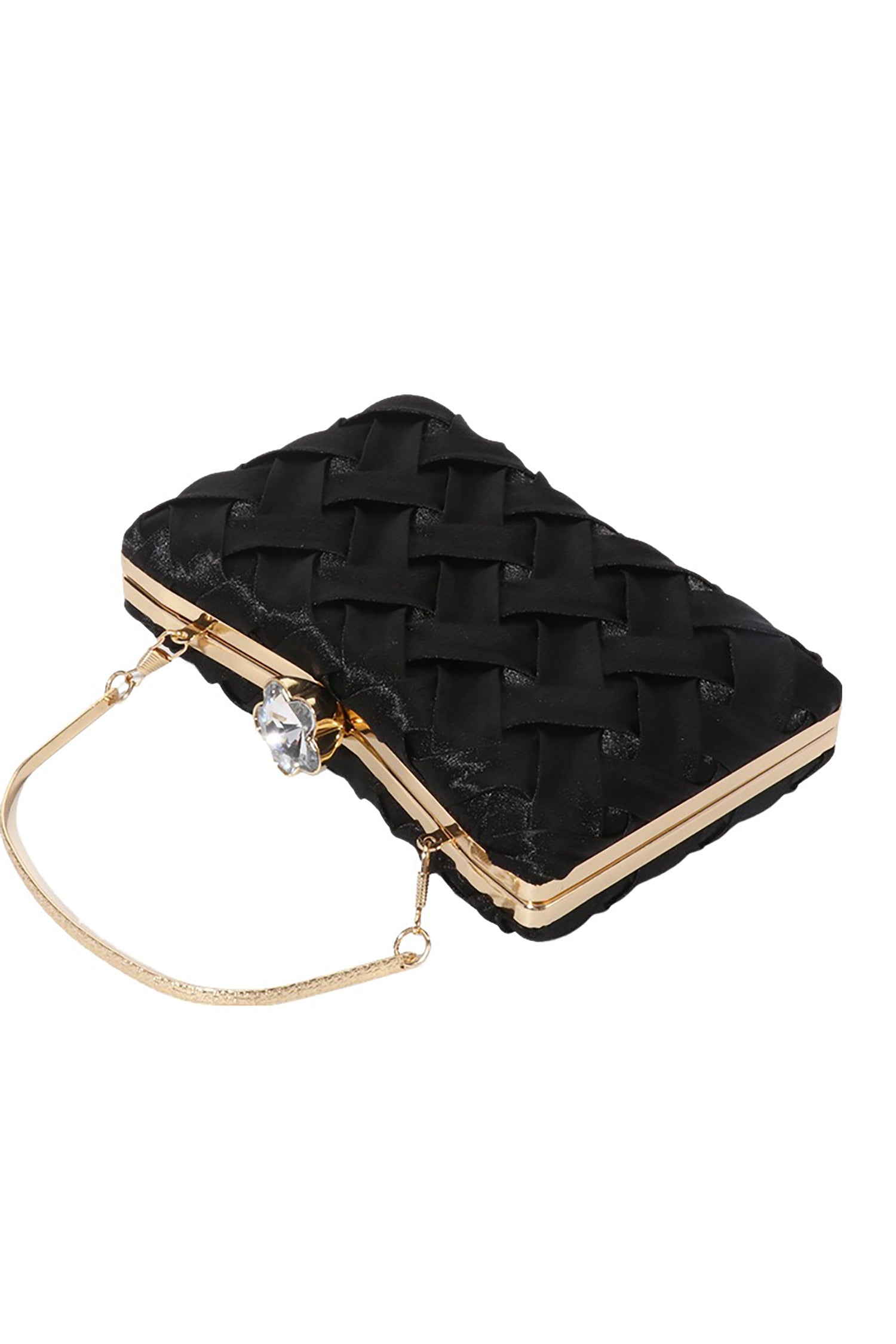 Ikira Woven Satin Clutch