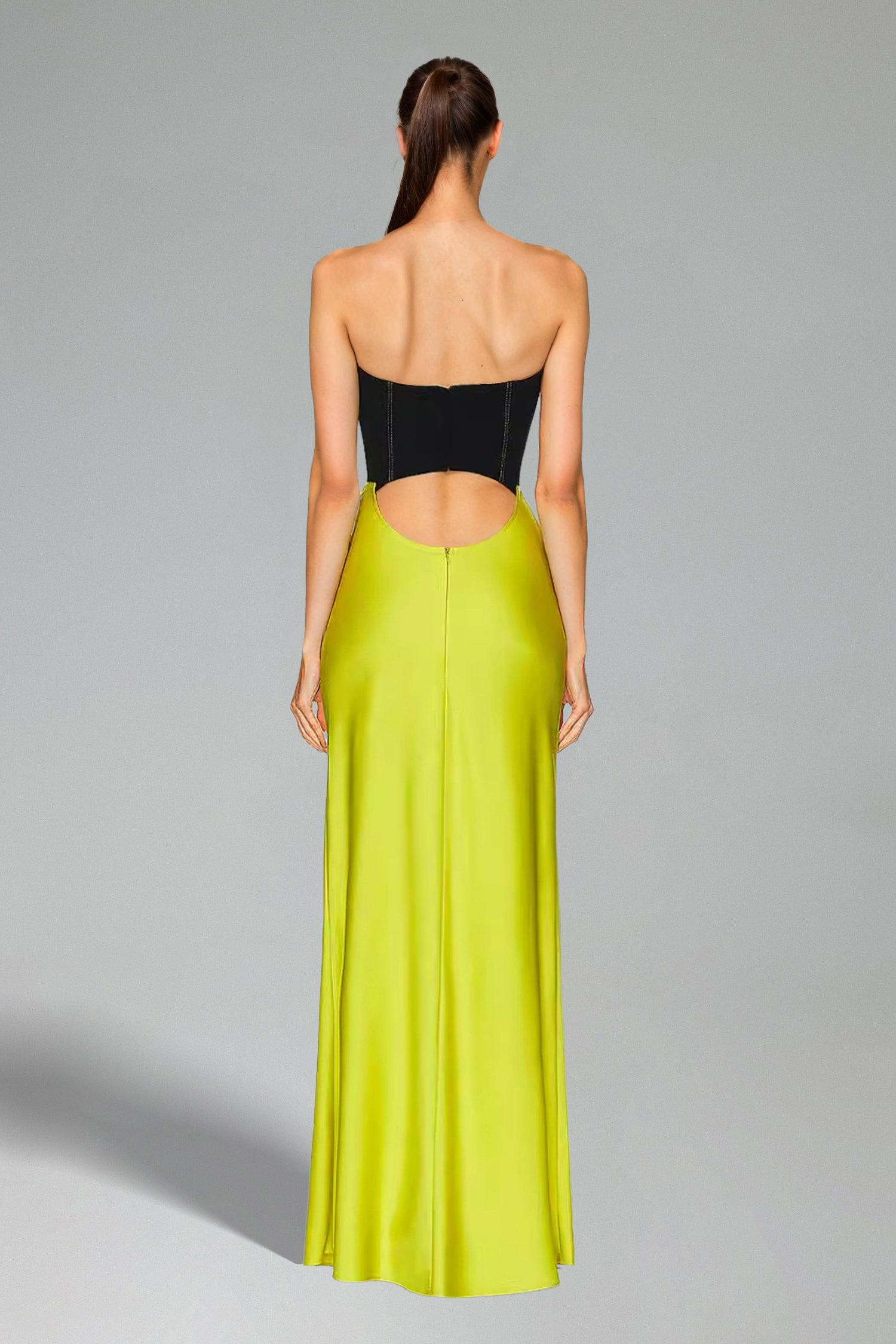 Patti Strapless Hollow Maxi Dress