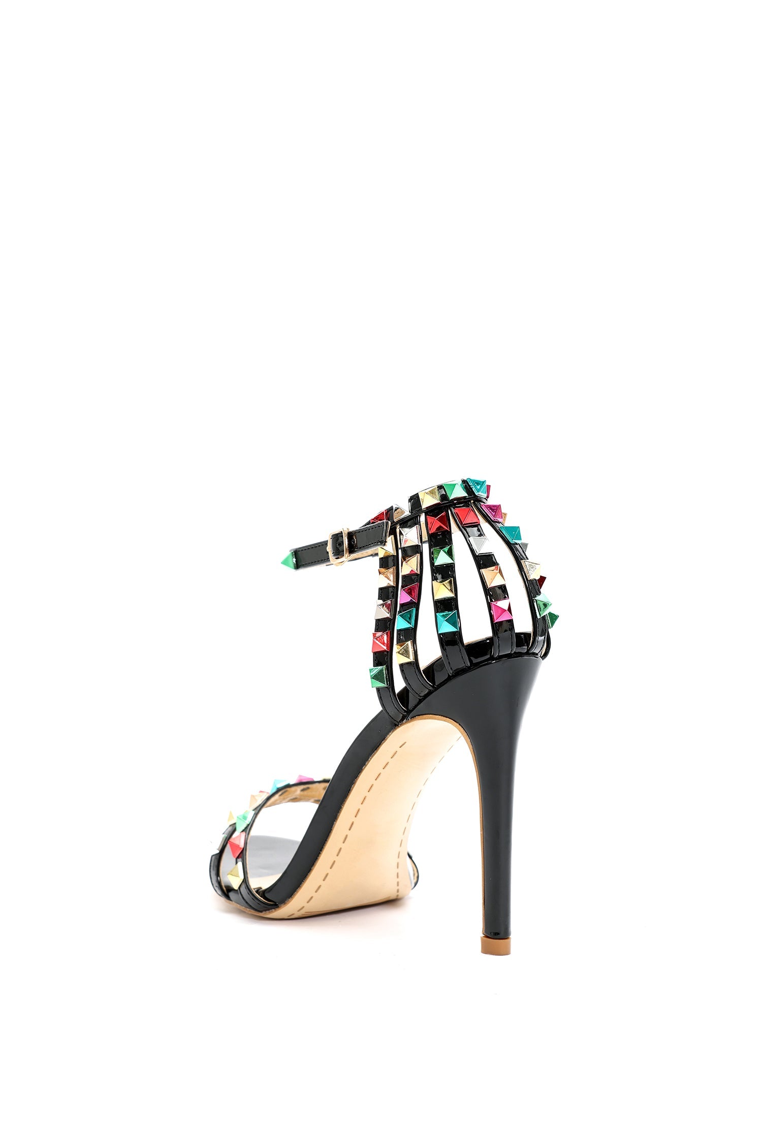 Fresco Rivet Buckle Stiletto Sandles