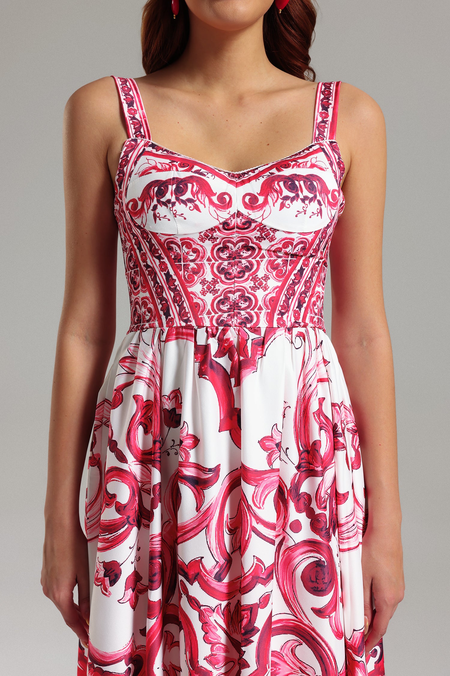 Sparkly Halter Printed Maxi Dress