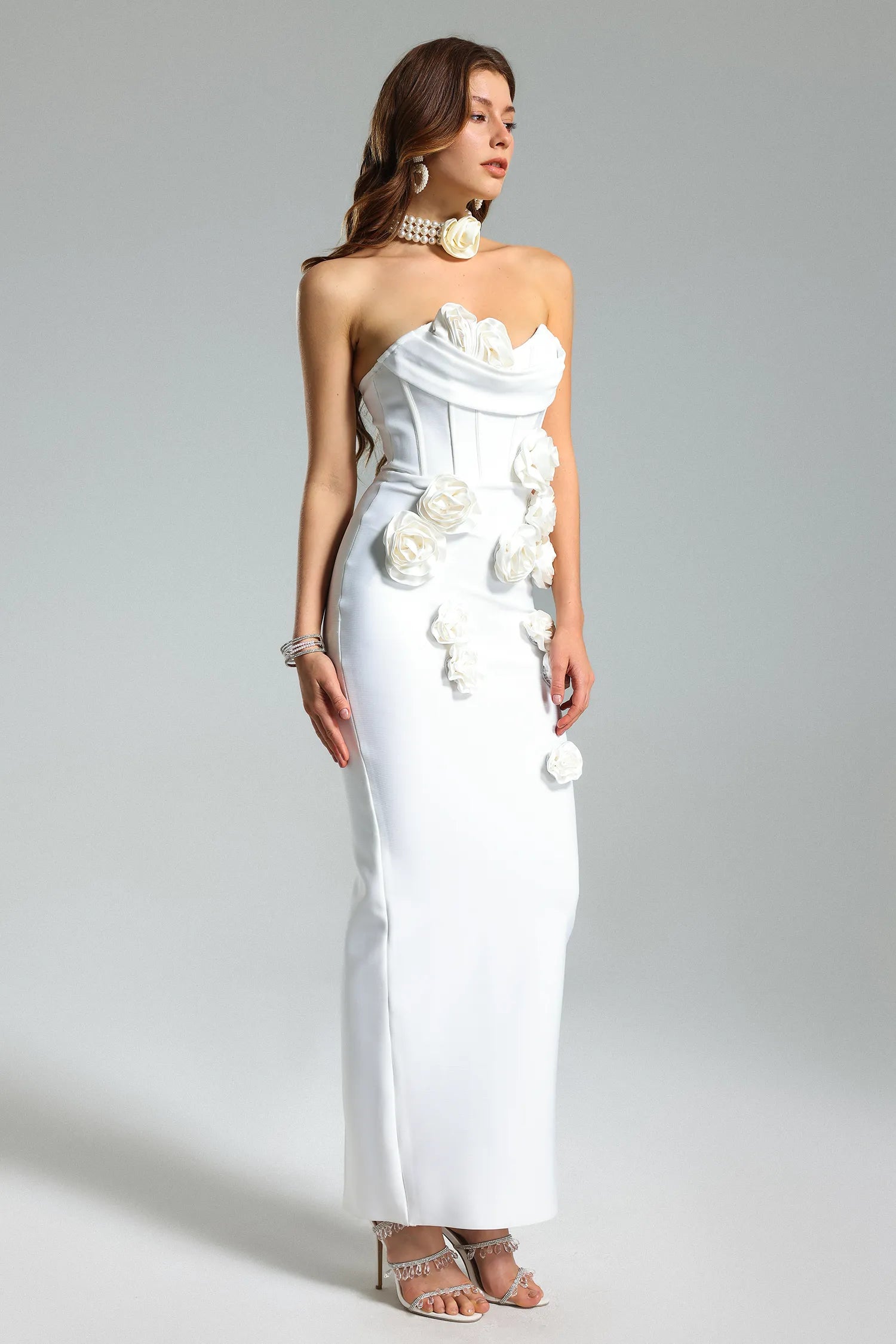 Rebecca Blumme Bandage Maxi Kleid