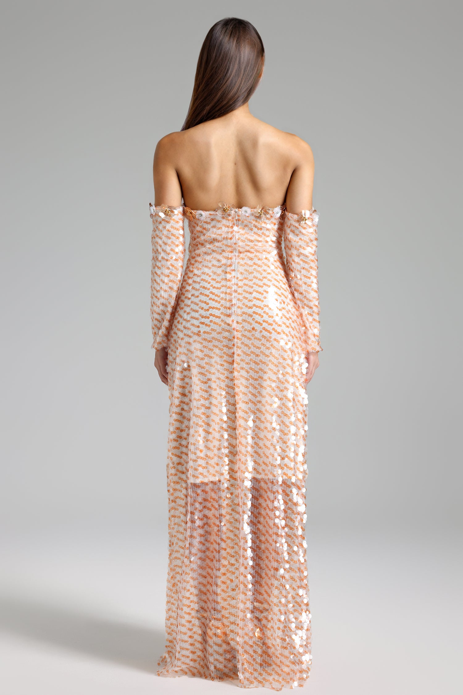 Ferean Flower Tube Midi Dress