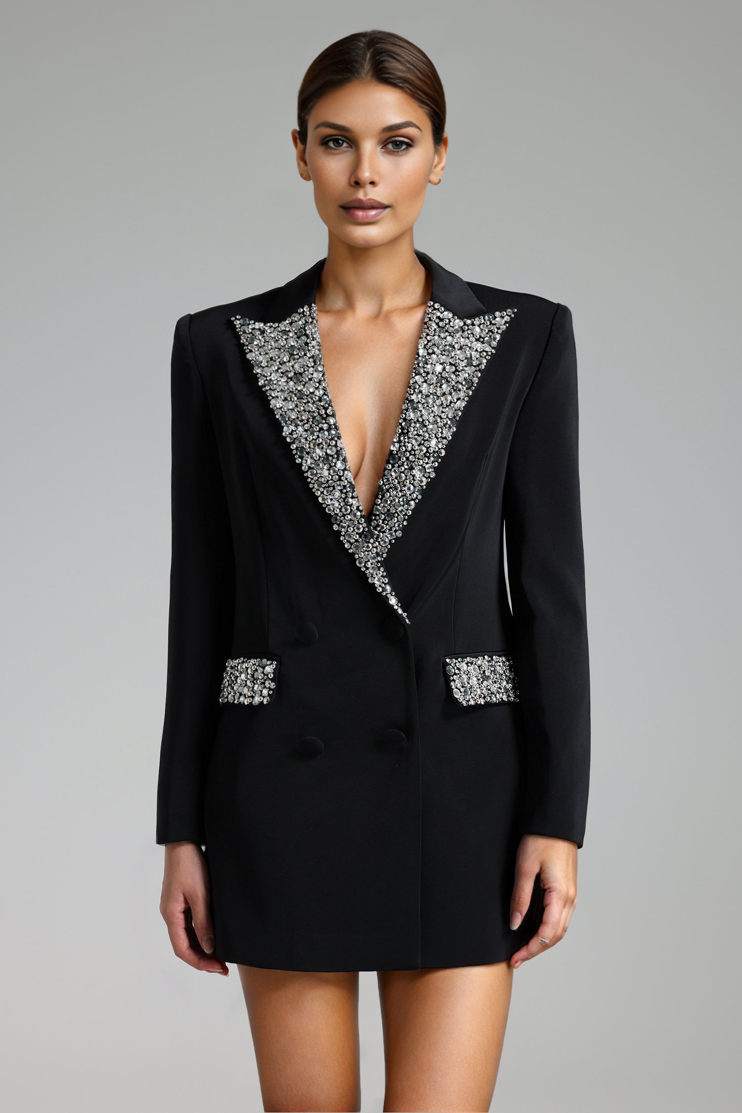 Giacinta Diamond Midi Suit Coat