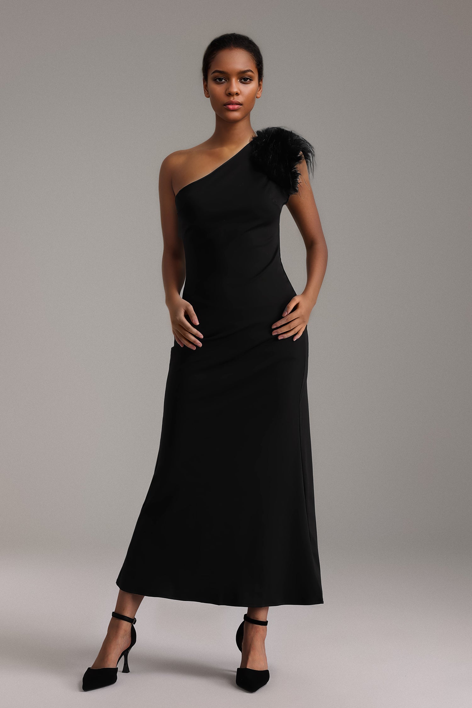 Ensley Plume Maxi Dress