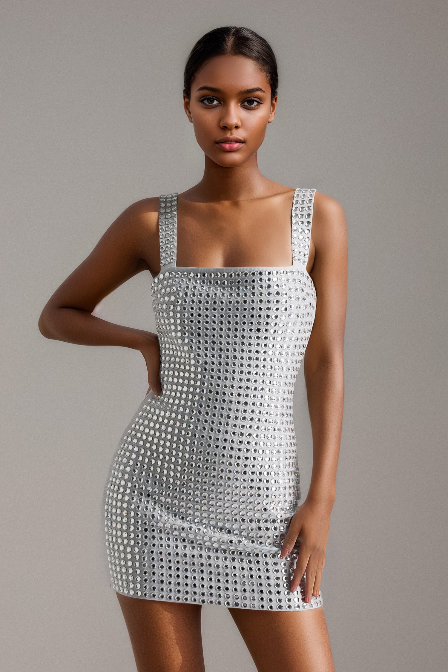 Querida Diamond Bandage Mini Dress