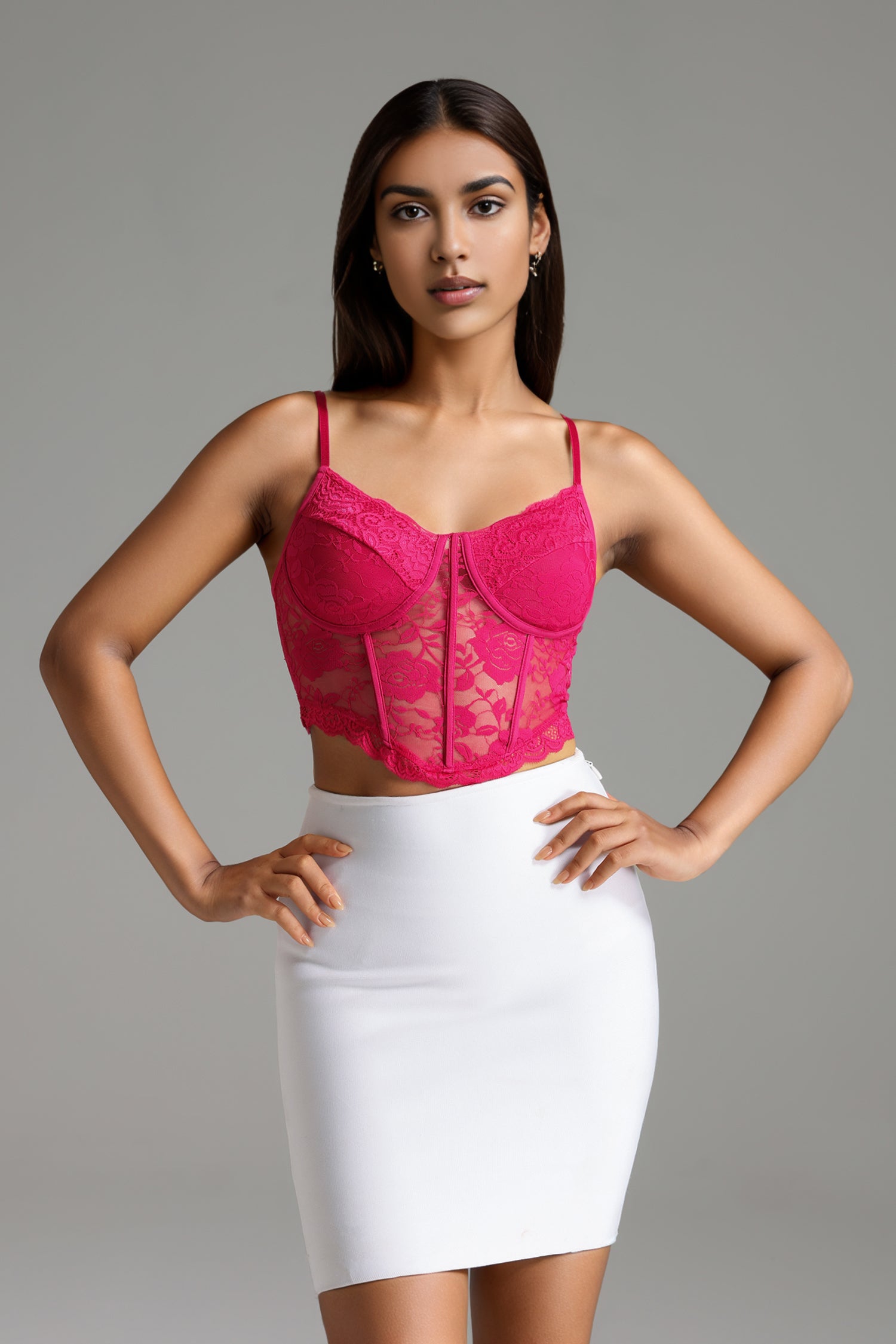 Sabell Sleeveless Lace Corset