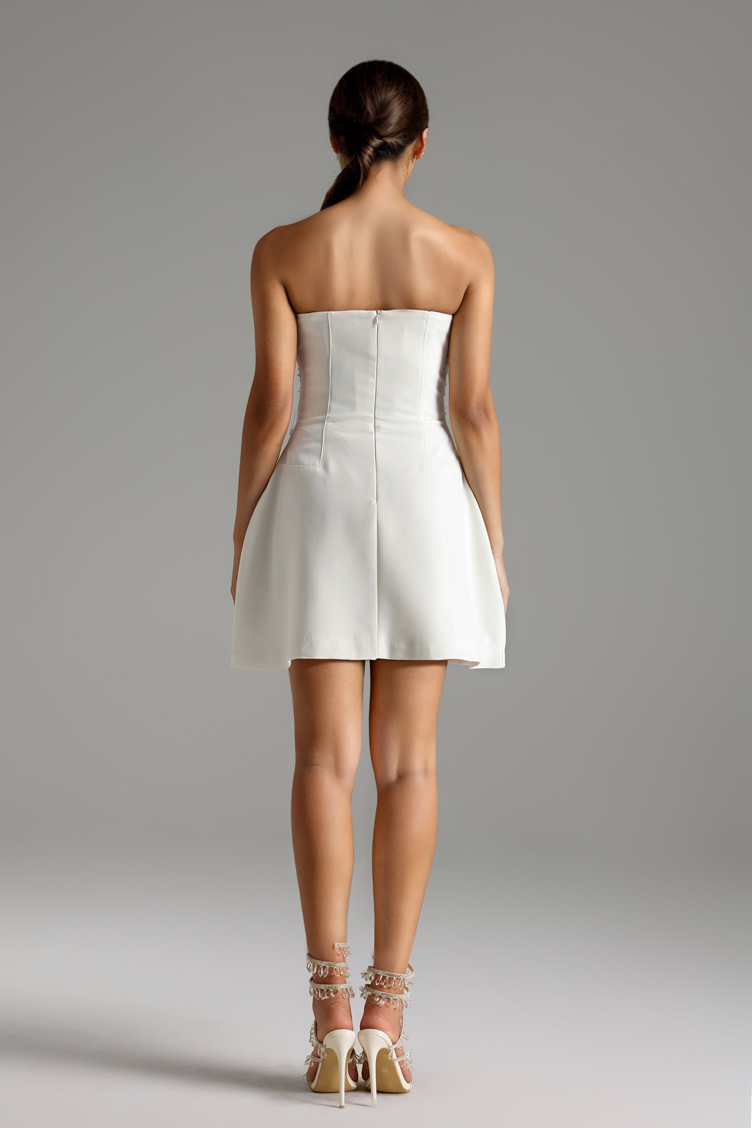 Jacqueline Strapless Sleeveless Diamond Mini Dress