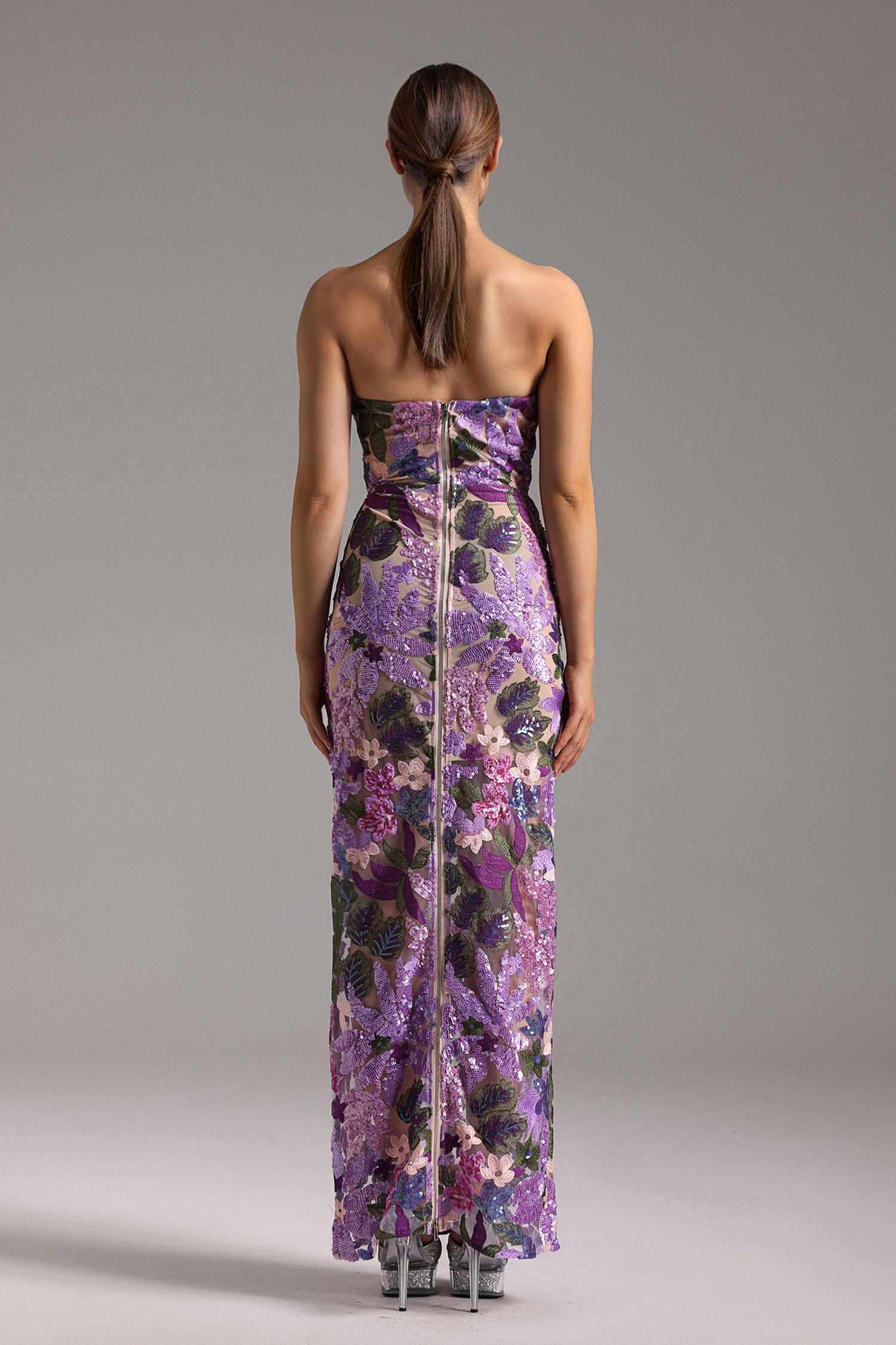 Mensa Sleeveless Flowers Maxi Dress