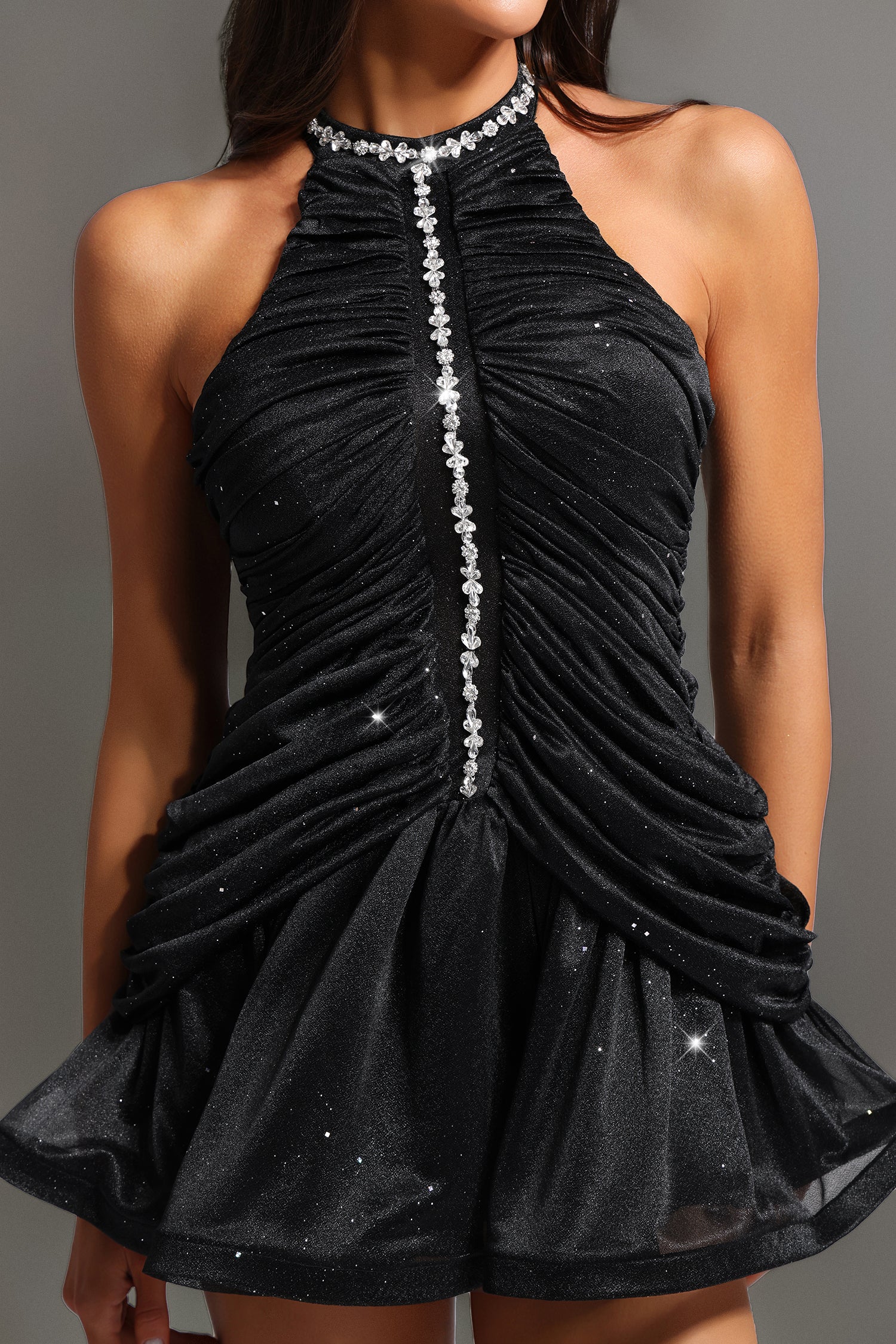 Jinx Sleeveless Diamond Mini Dress