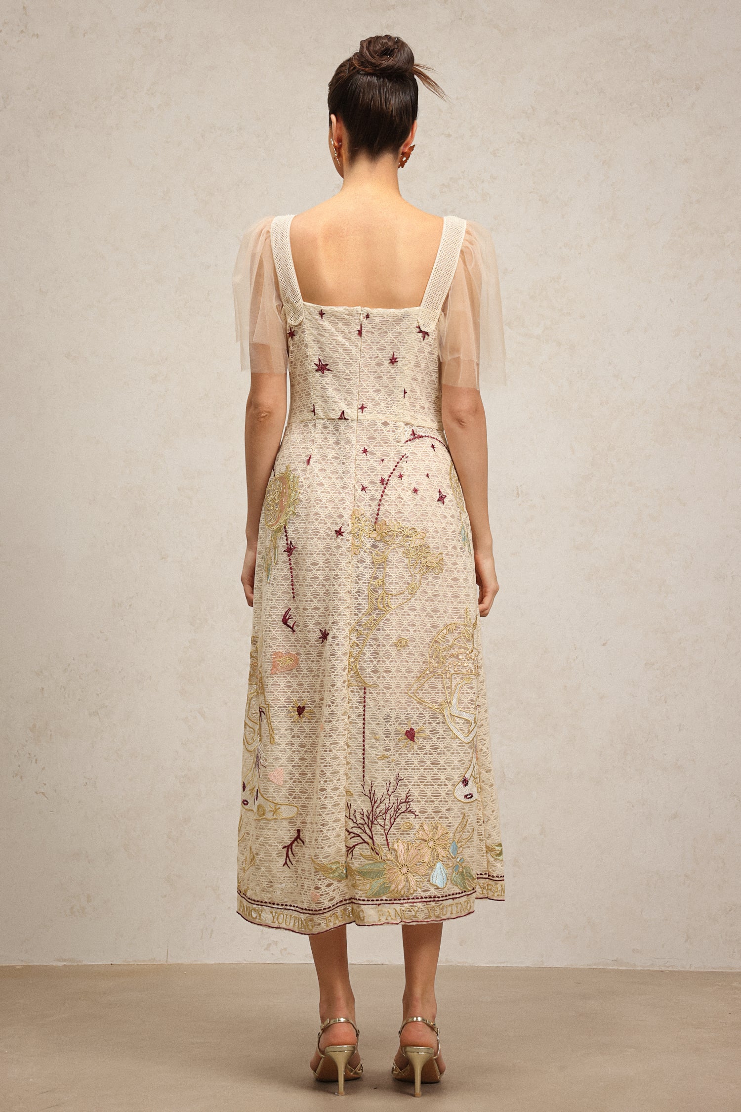 Morgan Sleeveless Embroidery Maxi Dress