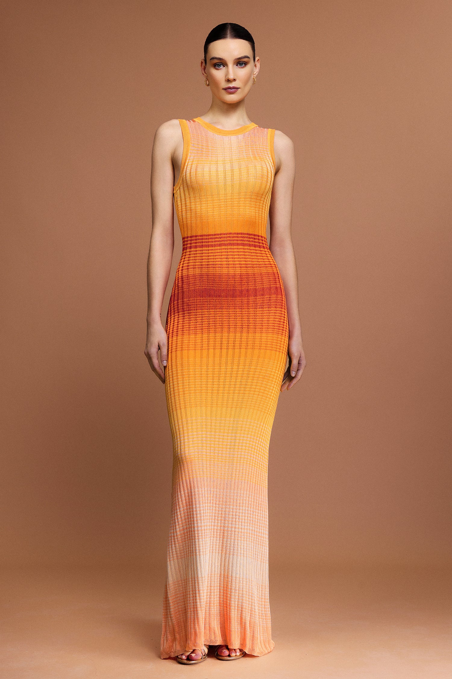 Gisel Round Neck Sleeveless Maxi Dress