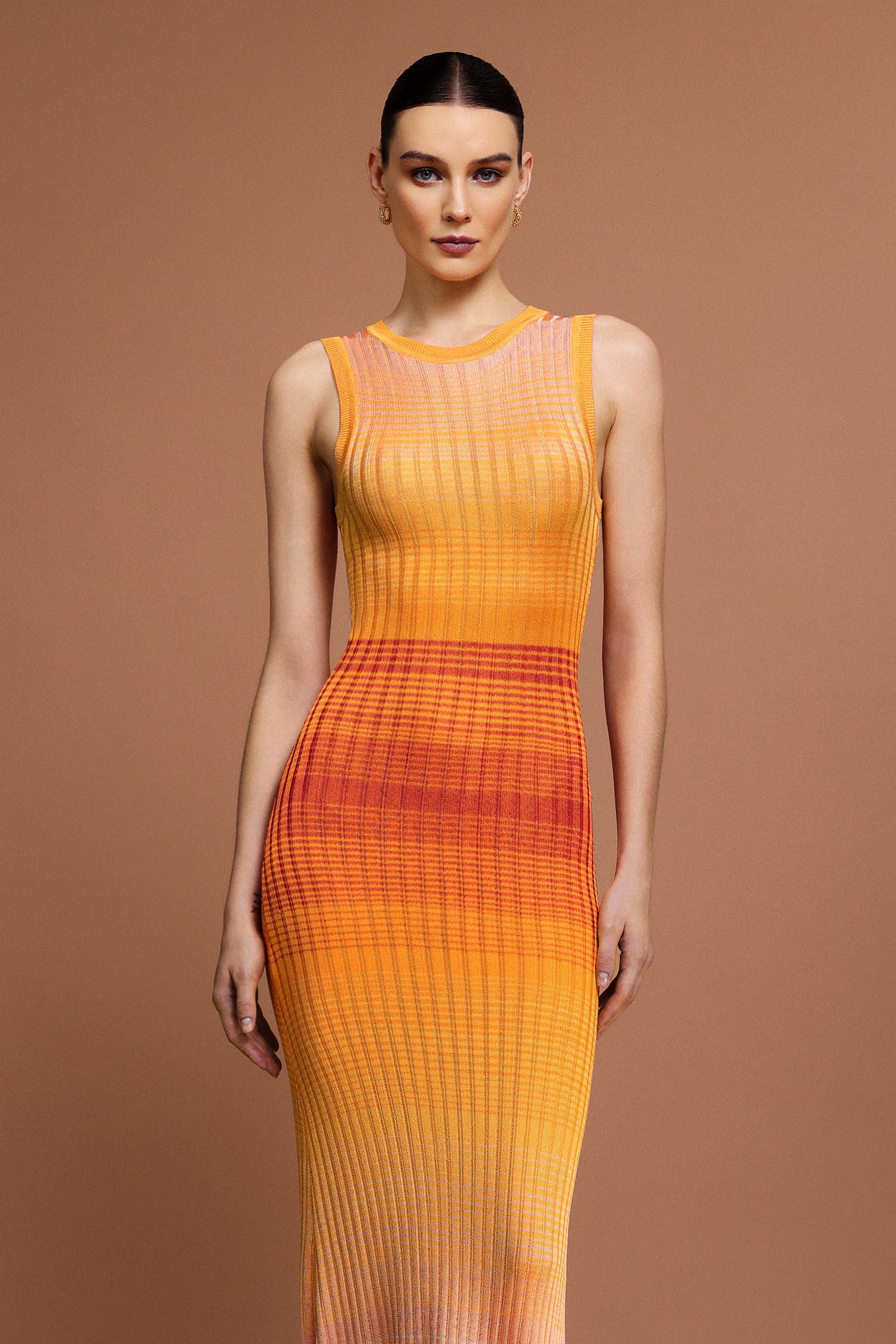 Gisel Round Neck Sleeveless Maxi Dress