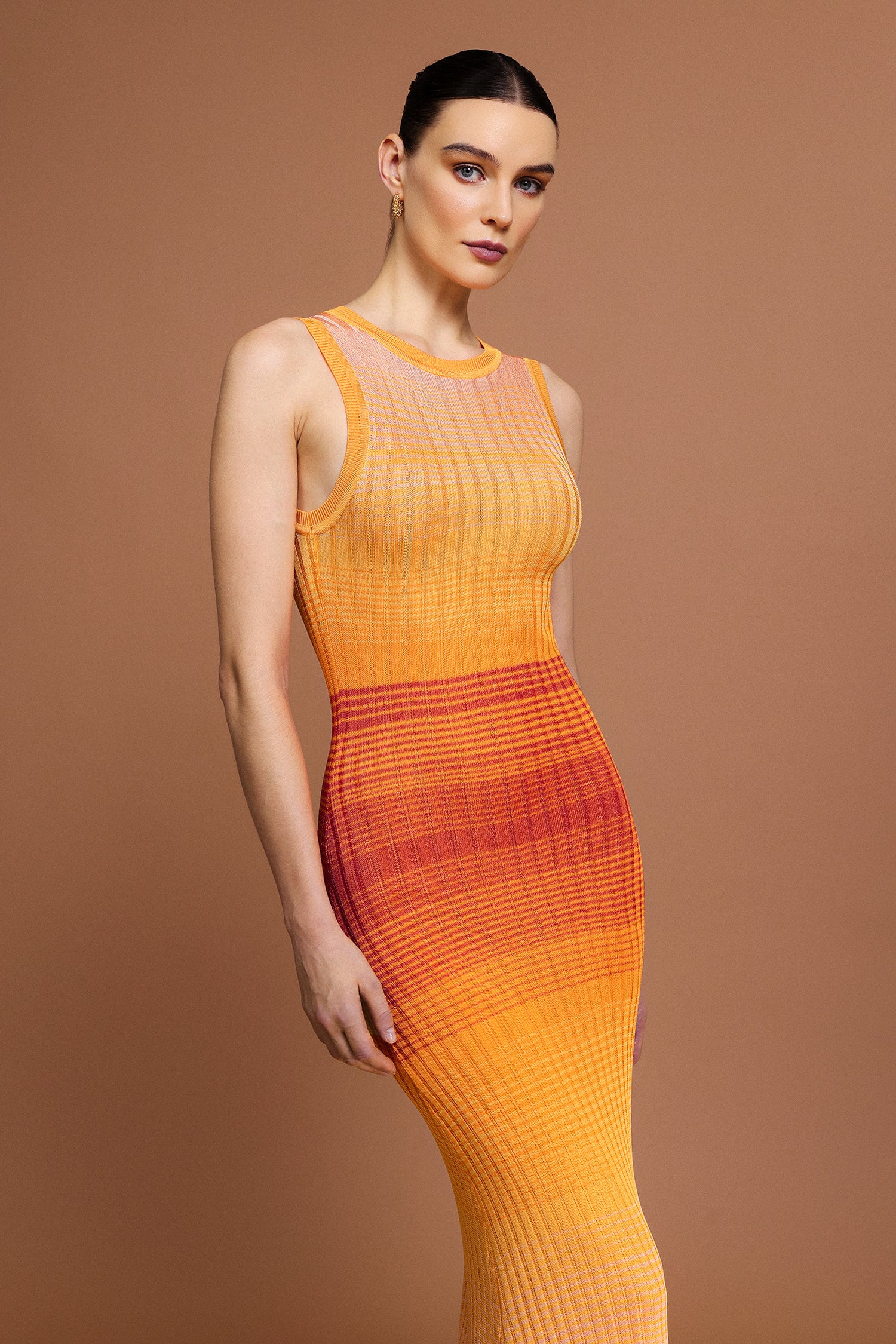 Gisel Round Neck Sleeveless Maxi Dress