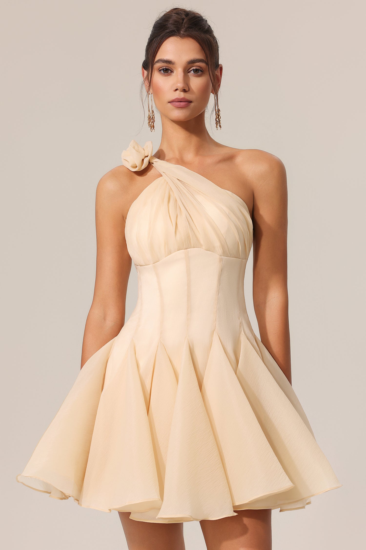 Dasha Sleeveless Flower Mini Dress