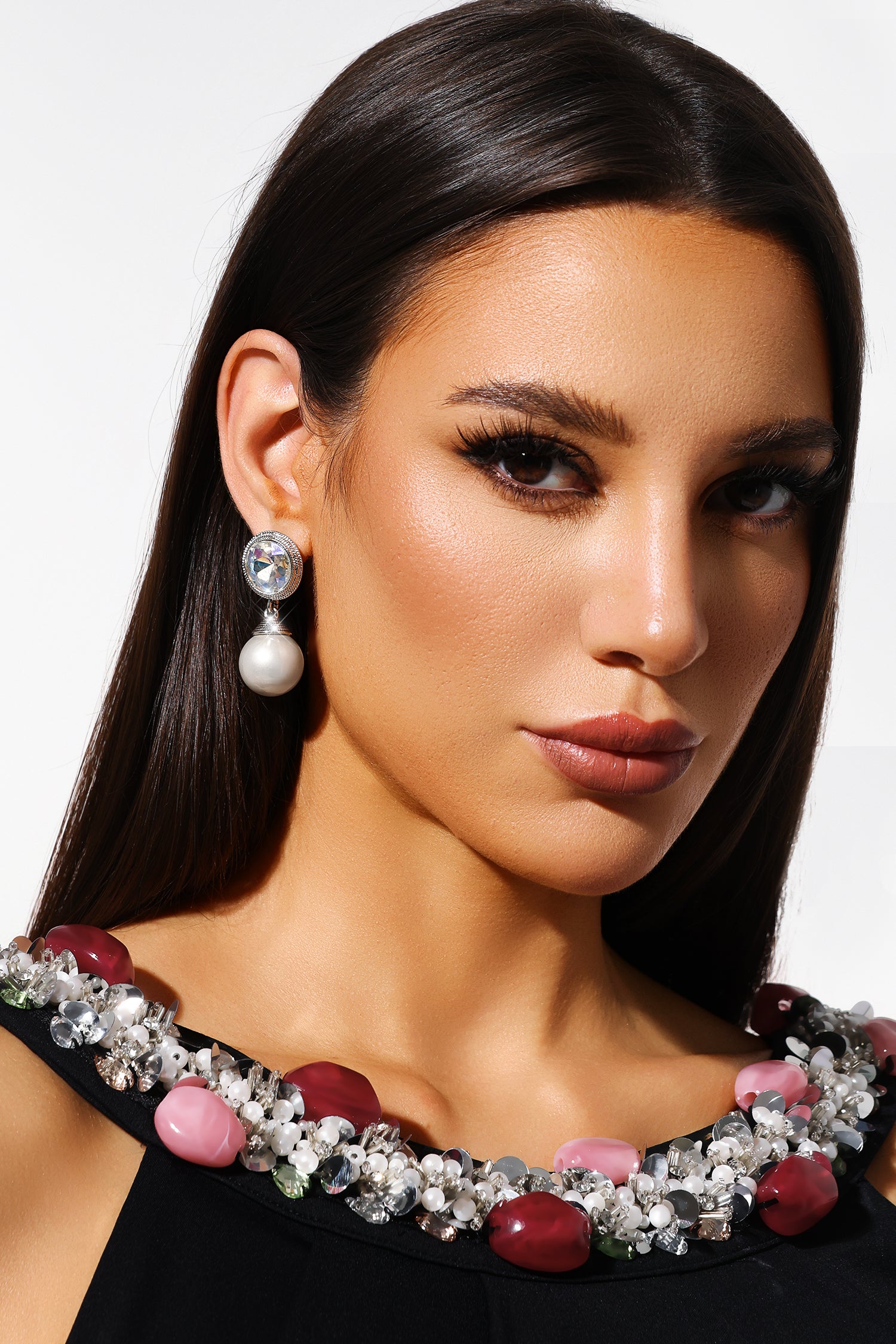 Irosa Pearl Diamond Earrings