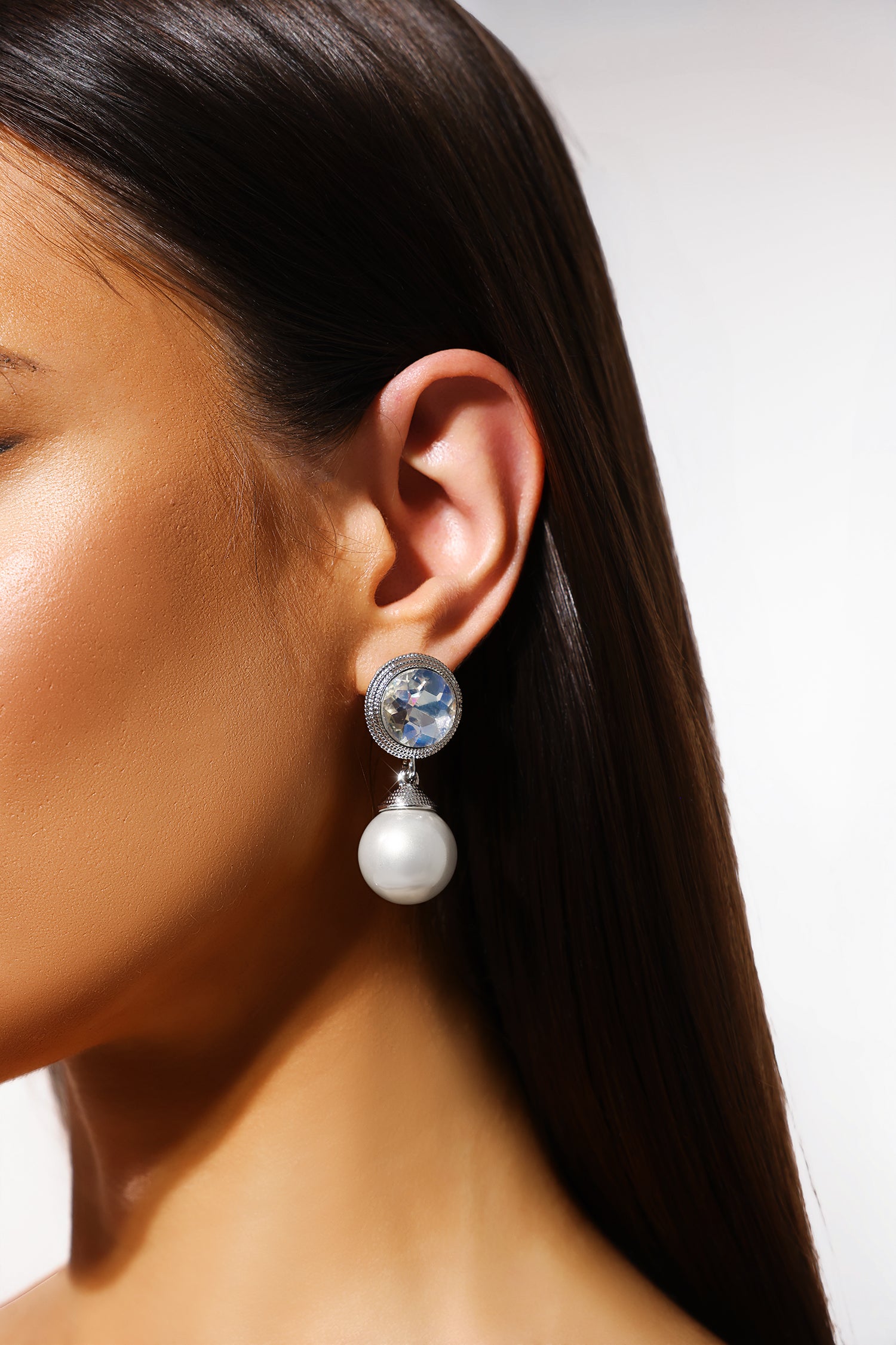 Irosa Pearl Diamond Earrings