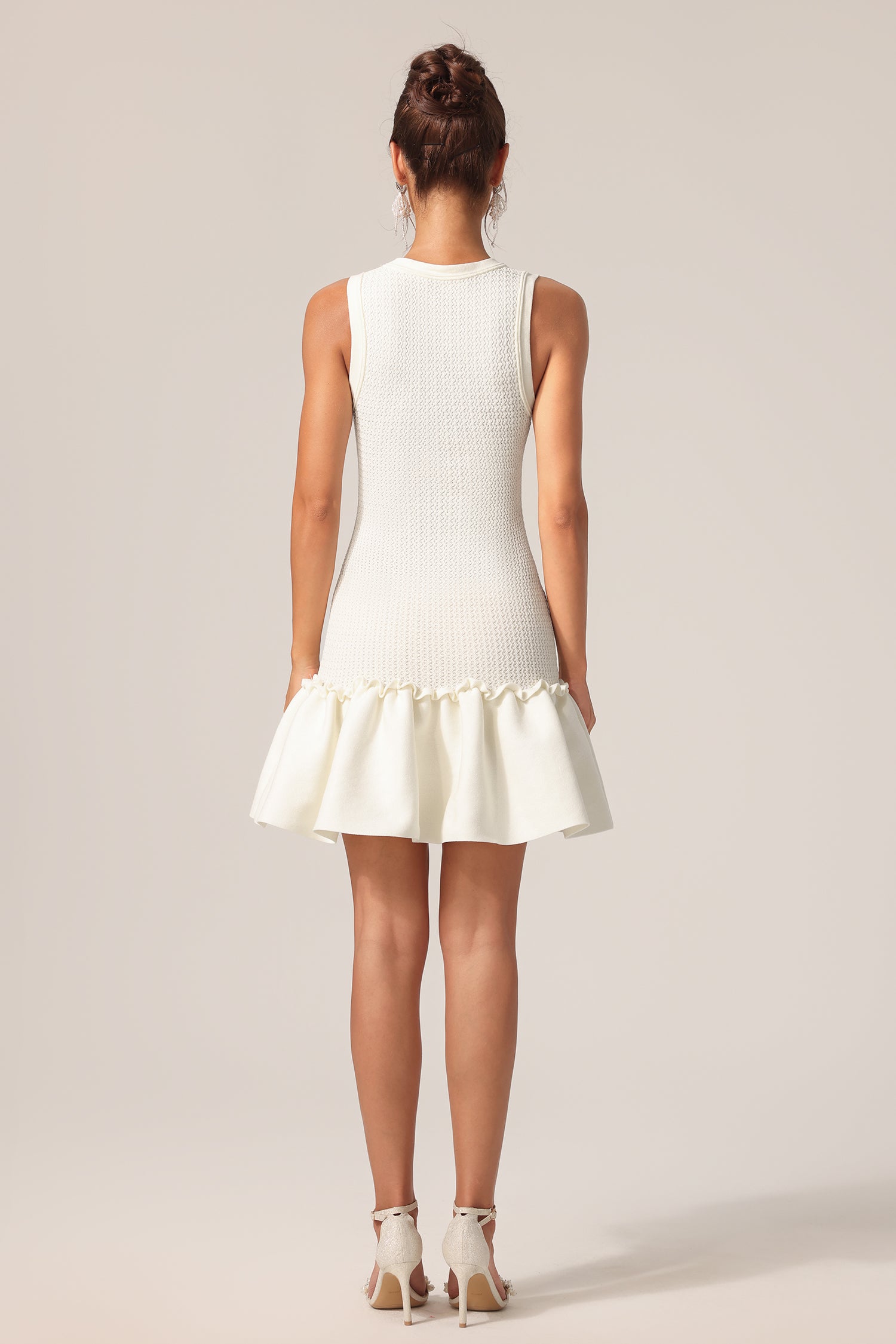 Deirdre Round Neck Sleeveless Mini Dress