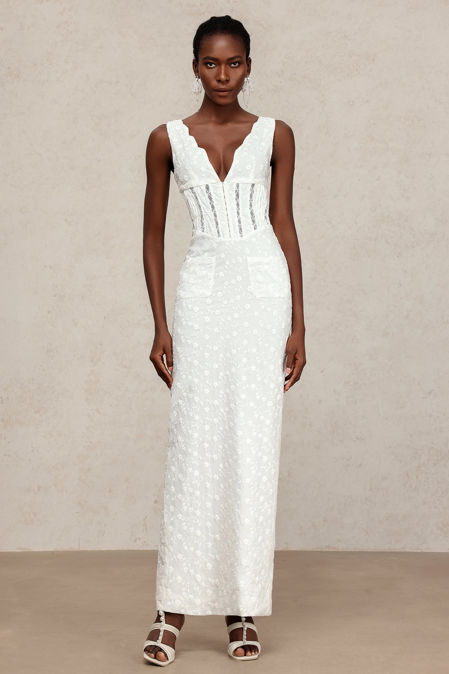 Yvonne Sleeveless V-Neck Maxi Dress