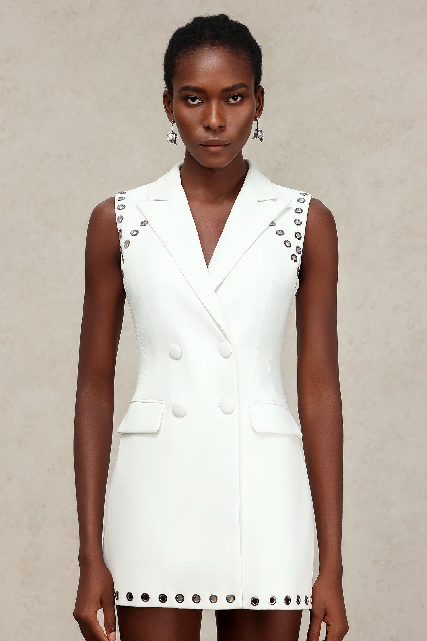 Eudase Sleeveless Suit Mini Dress