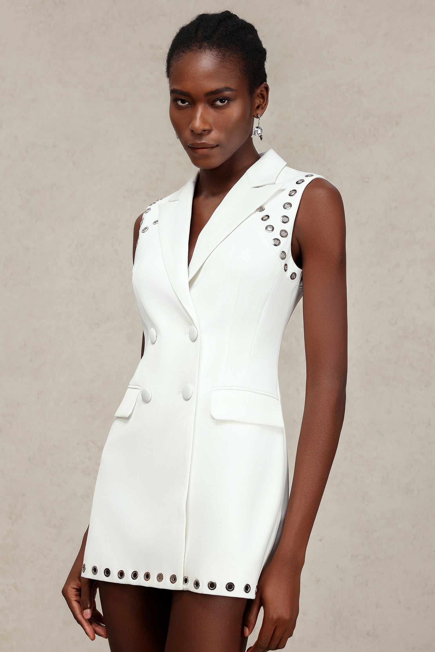 Eudase Sleeveless Suit Mini Dress