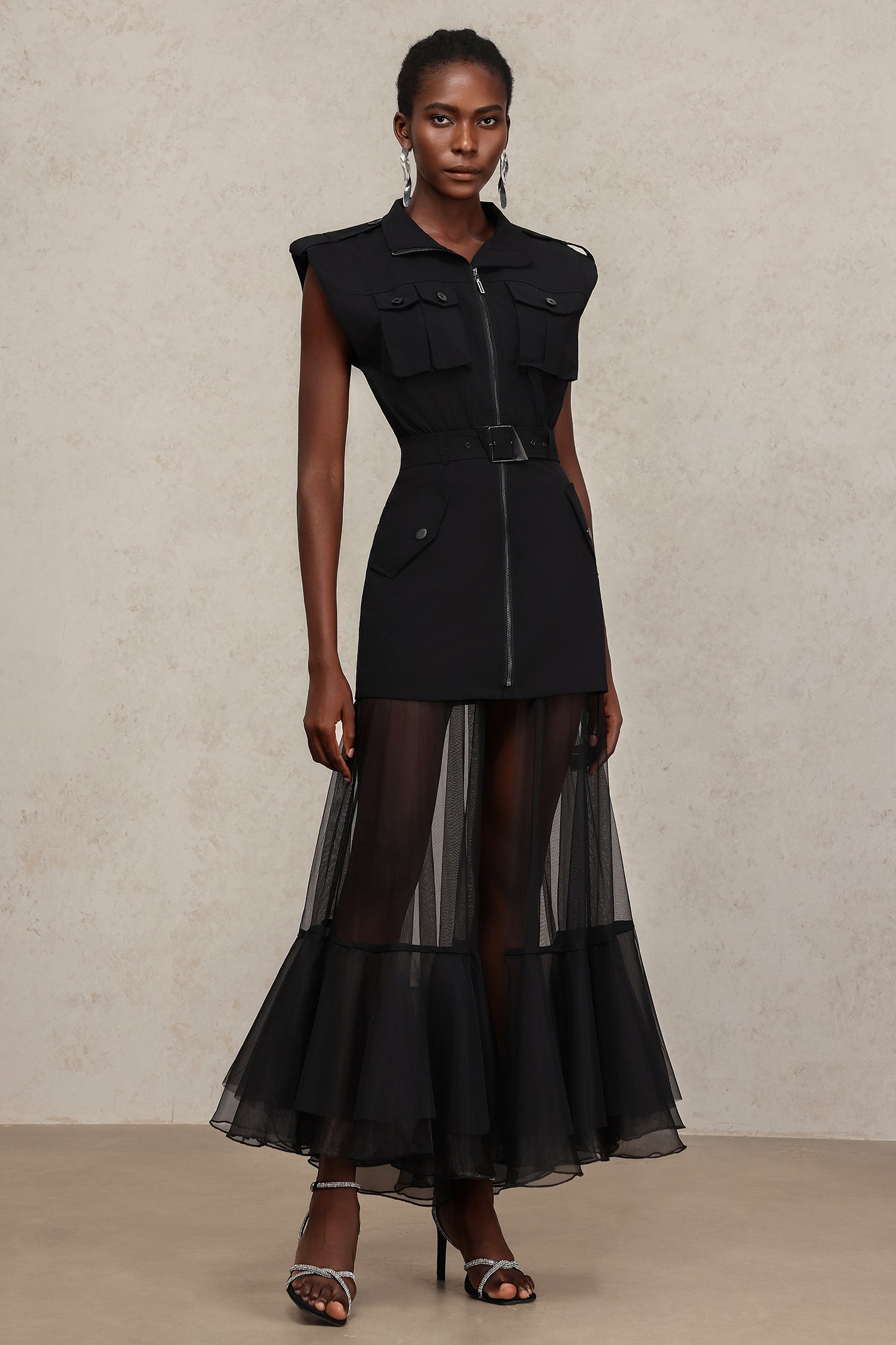 Luda Sleeveless Slit Maxi Dress