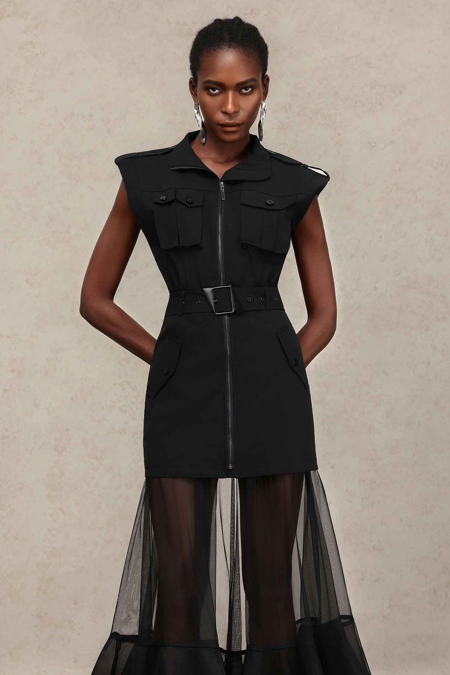 Luda Sleeveless Slit Maxi Dress