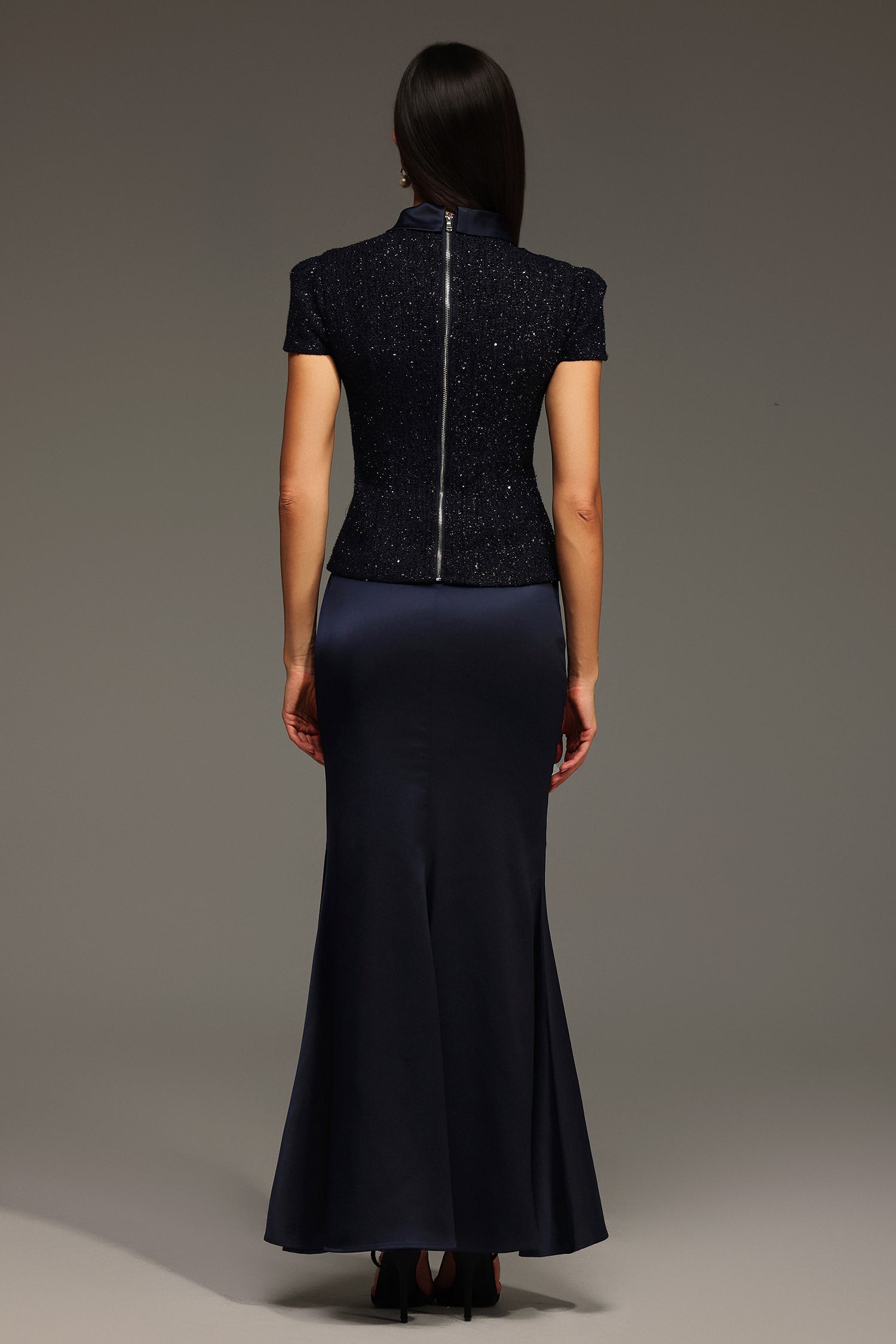 Isabeau Short Sleeve Round Neck Maxi Two-Piece Set