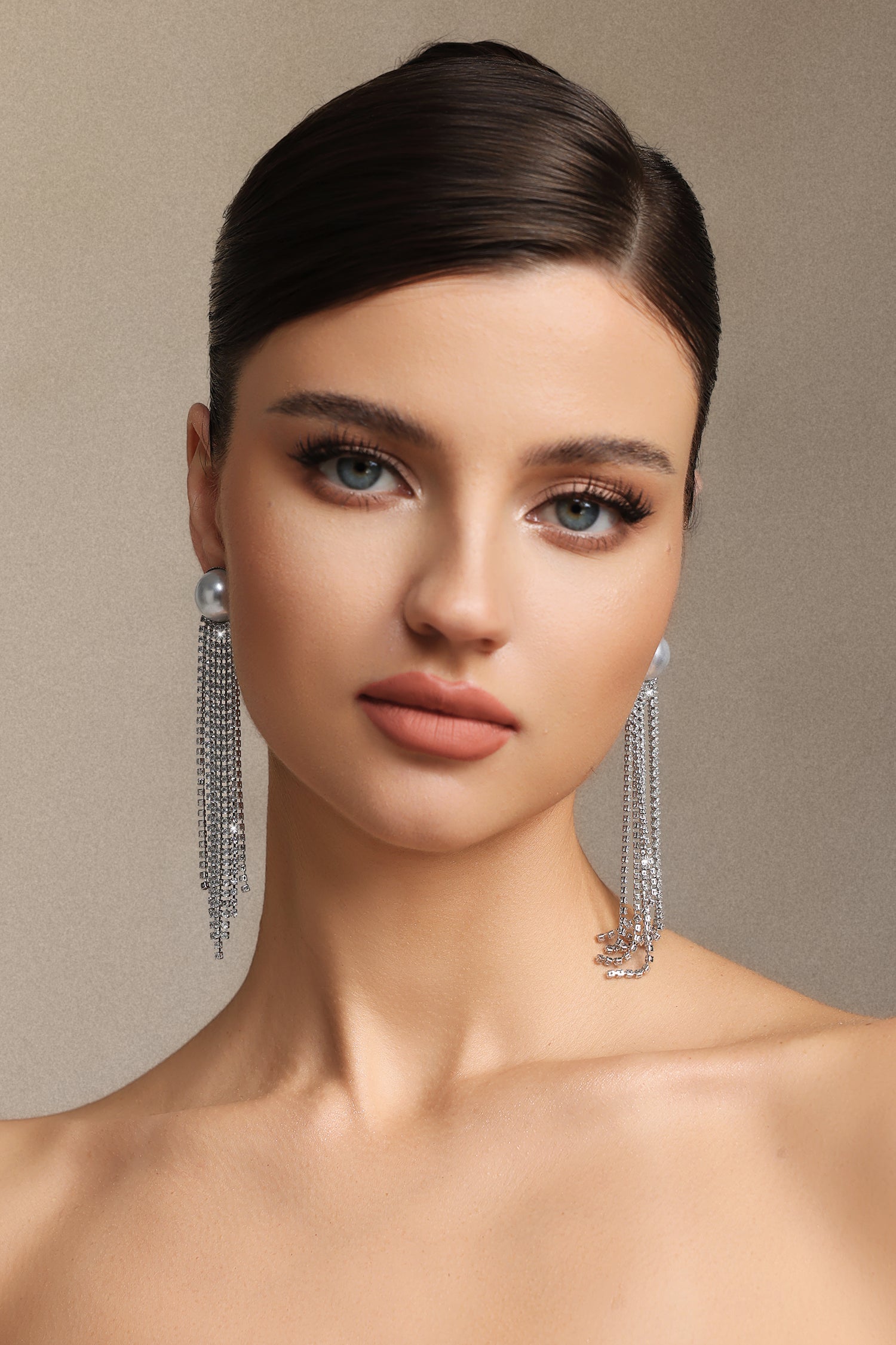 Triasa Pearl Tassels Earrings