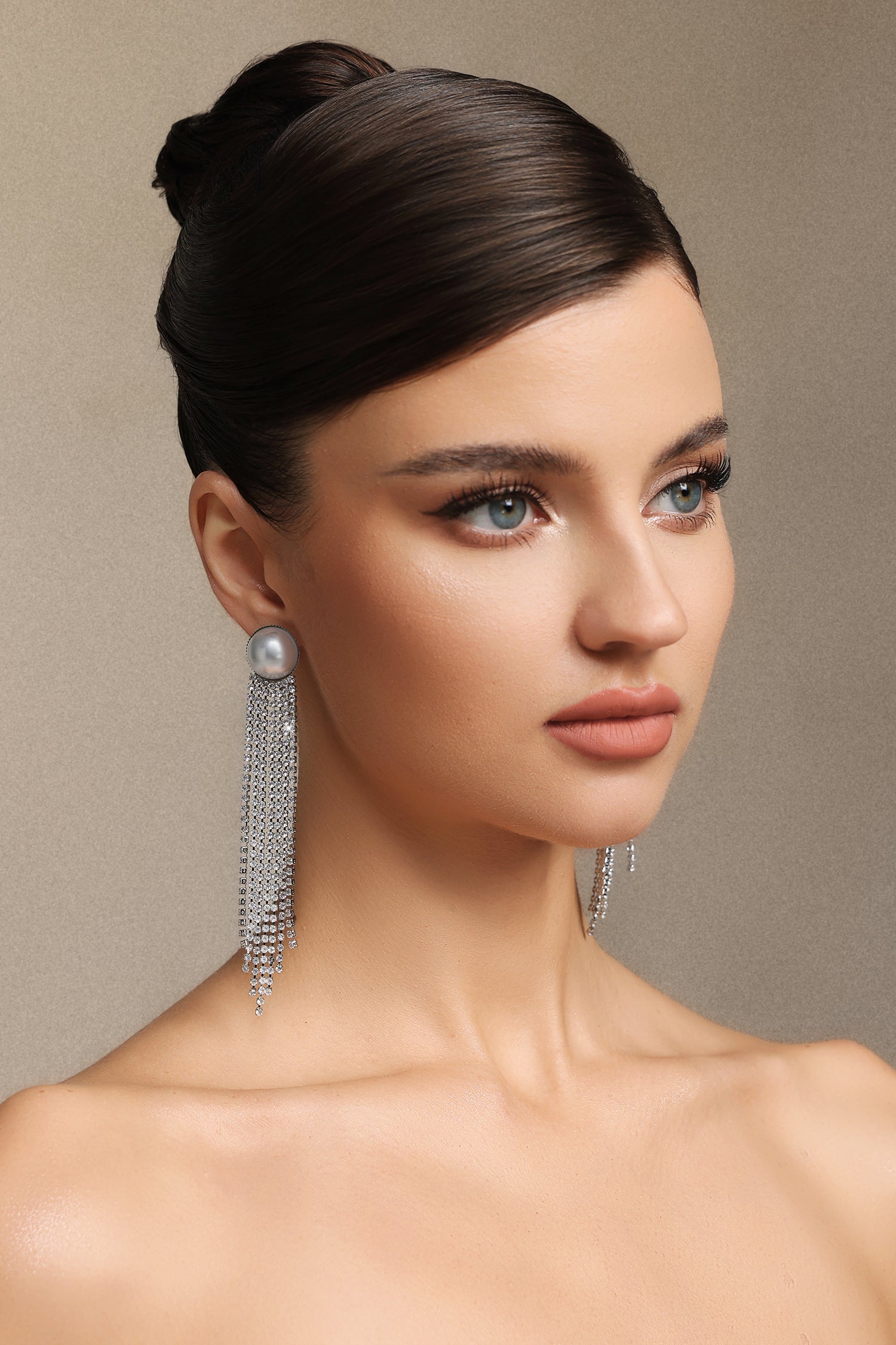 Triasa Pearl Tassels Earrings