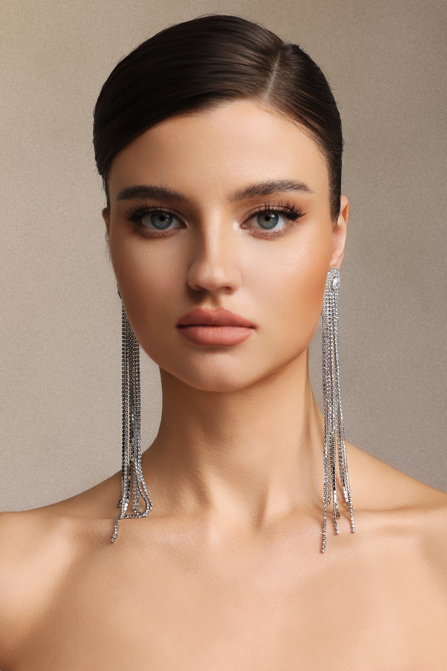 Maliya Diamond Tassels Maxi Earrings