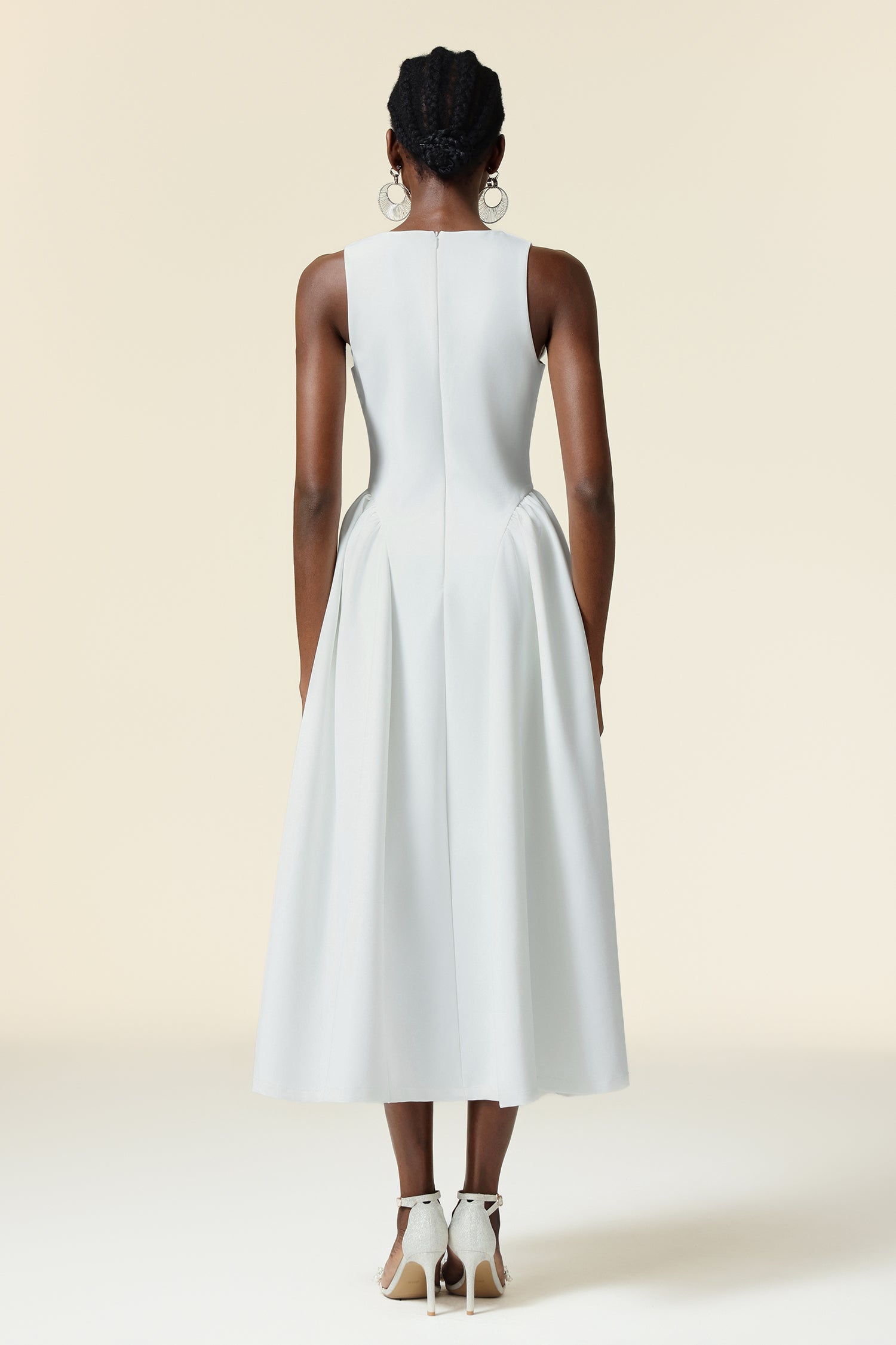 Resber Round Neck Sleeveless Maxi Dress