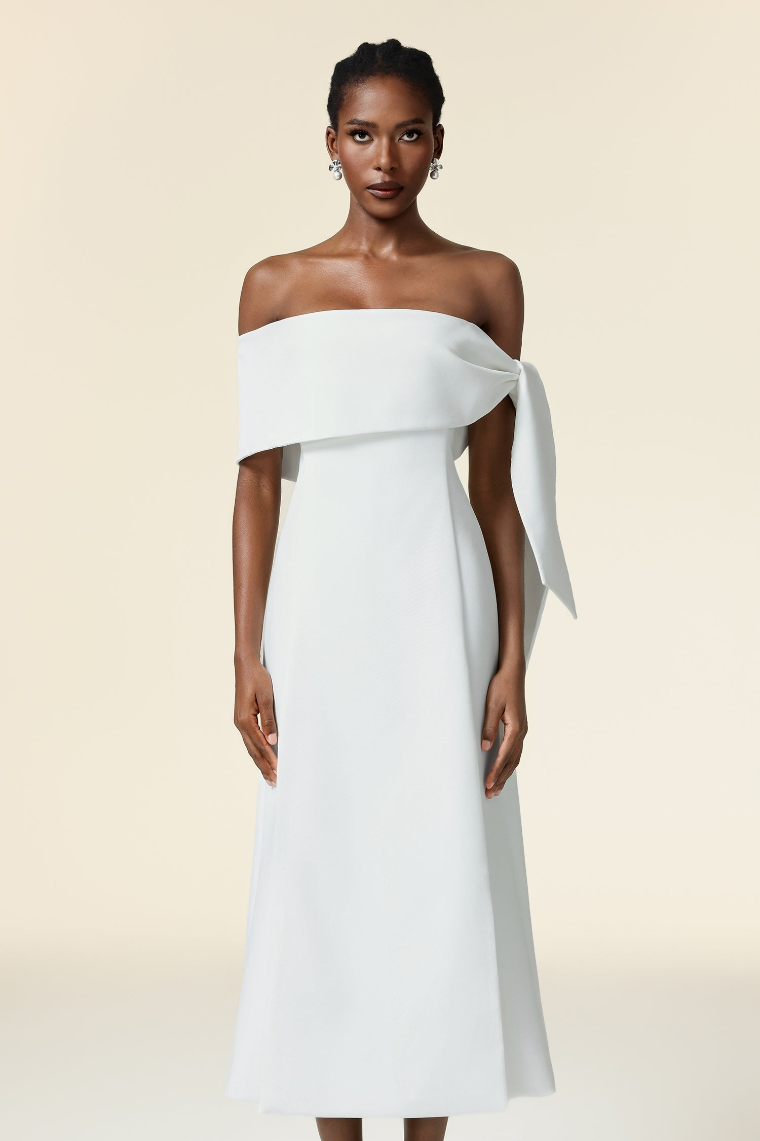 Sami Off-The-Shoulder Sleeveless Asymmetric Maxi Dress
