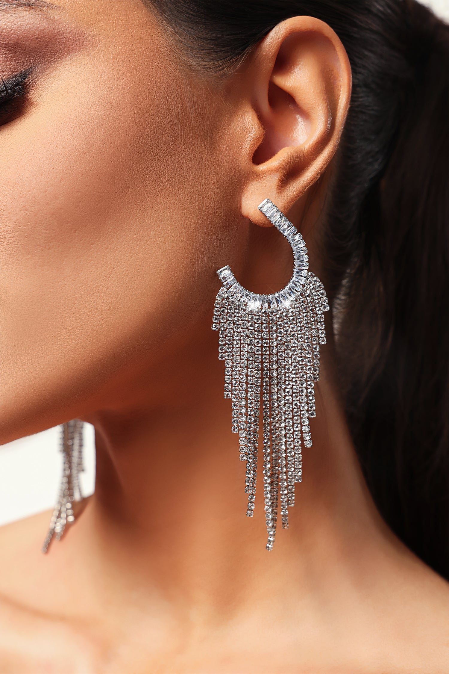 Sorel Tassels Diamond Love Earrings