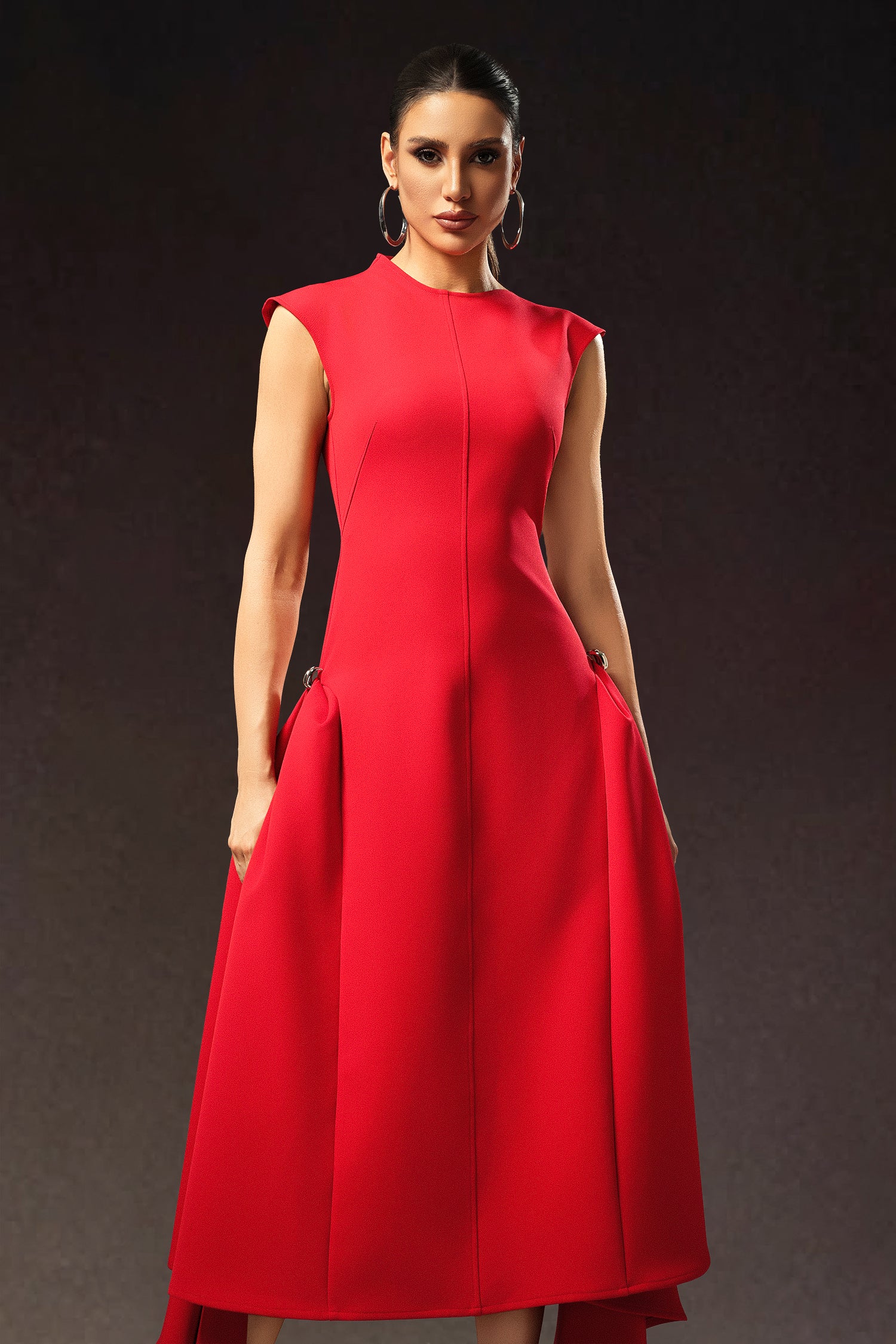 Ekala Round Neck Sleeveless Maxi Dress