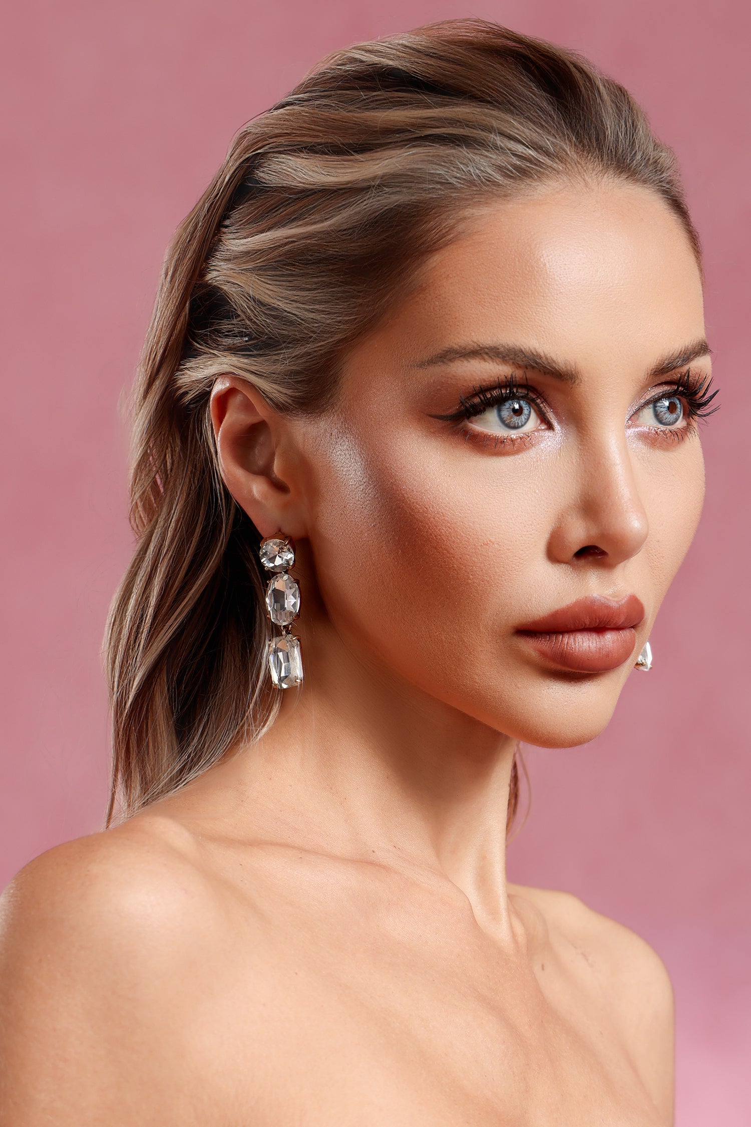 Dora Diamond Square Earrings