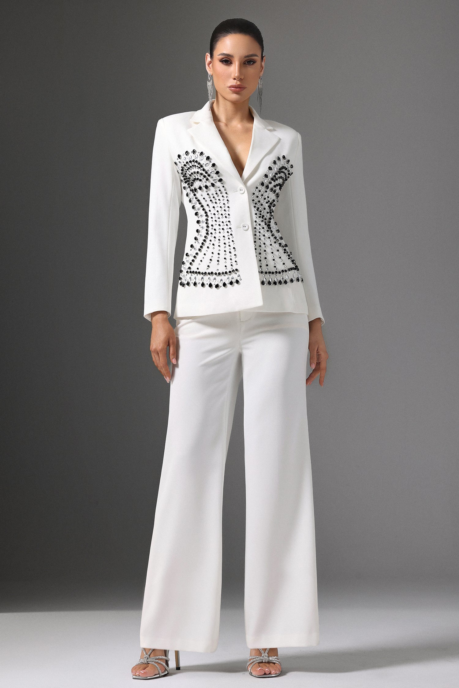 Jayne Symmetrical Beaded Suit