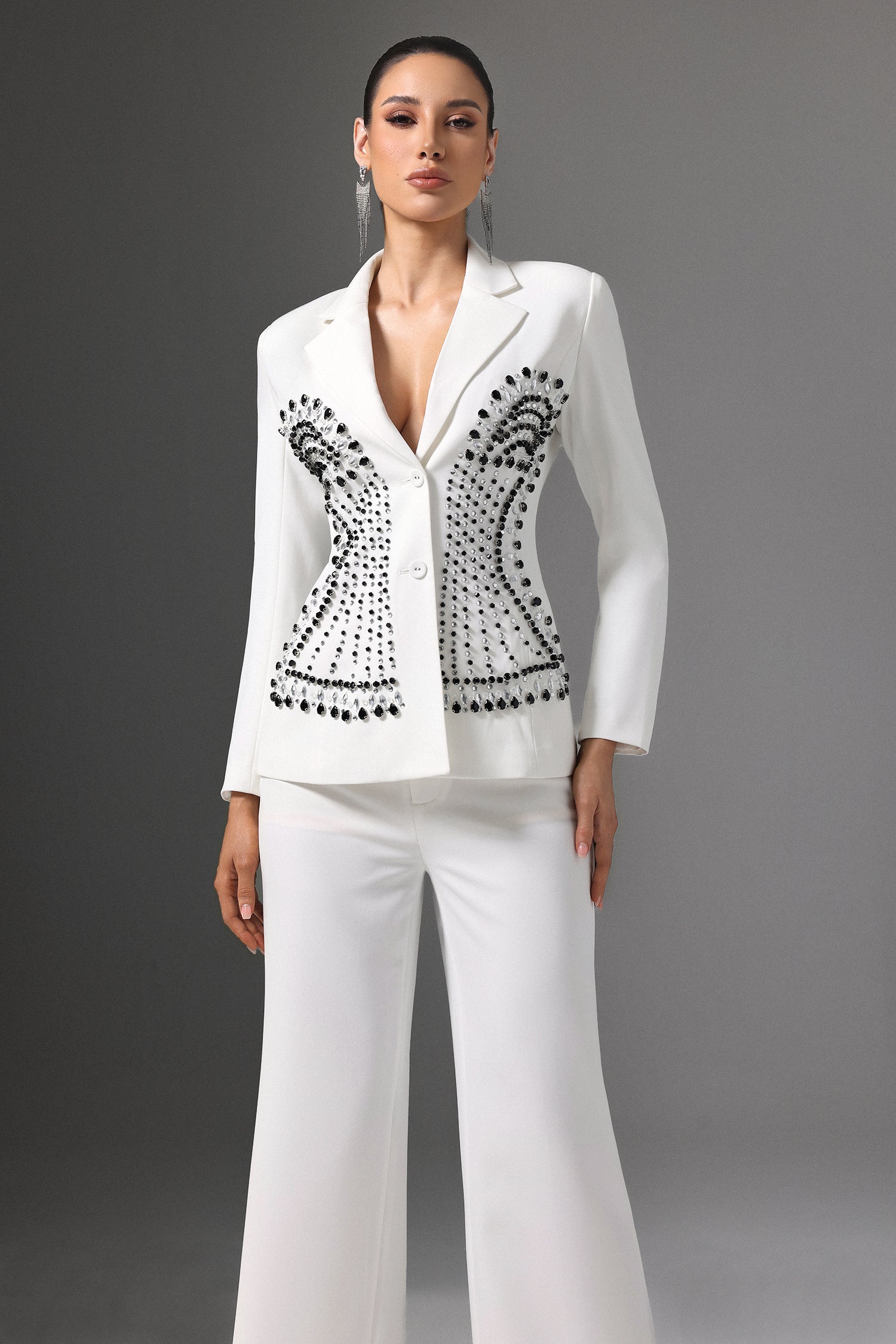 Jayne Symmetrical Beaded Suit