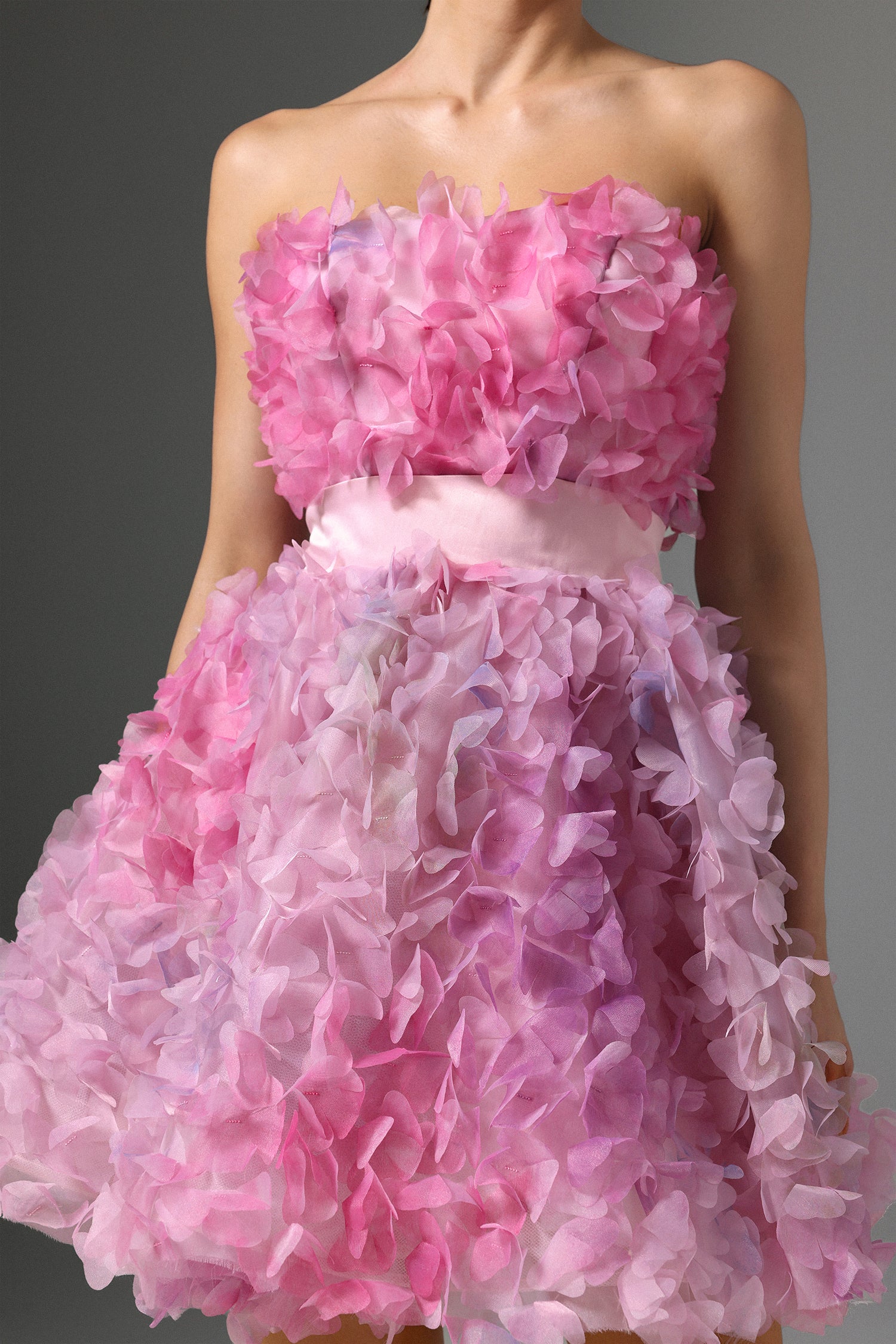 Lisa Strapless Floral Mini Dress