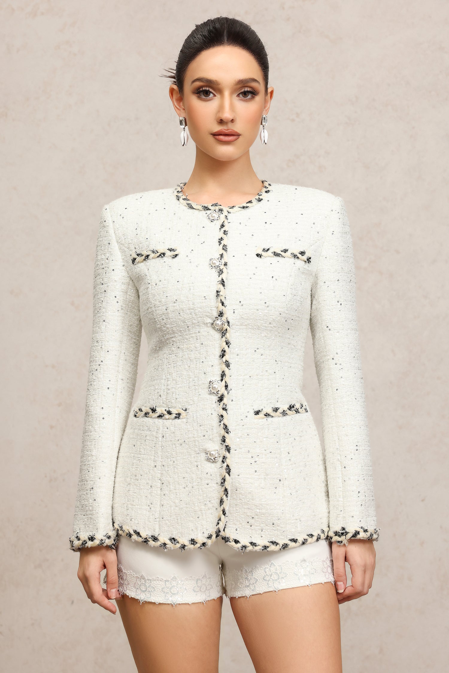 Fresco Long Sleeves Top Blazer