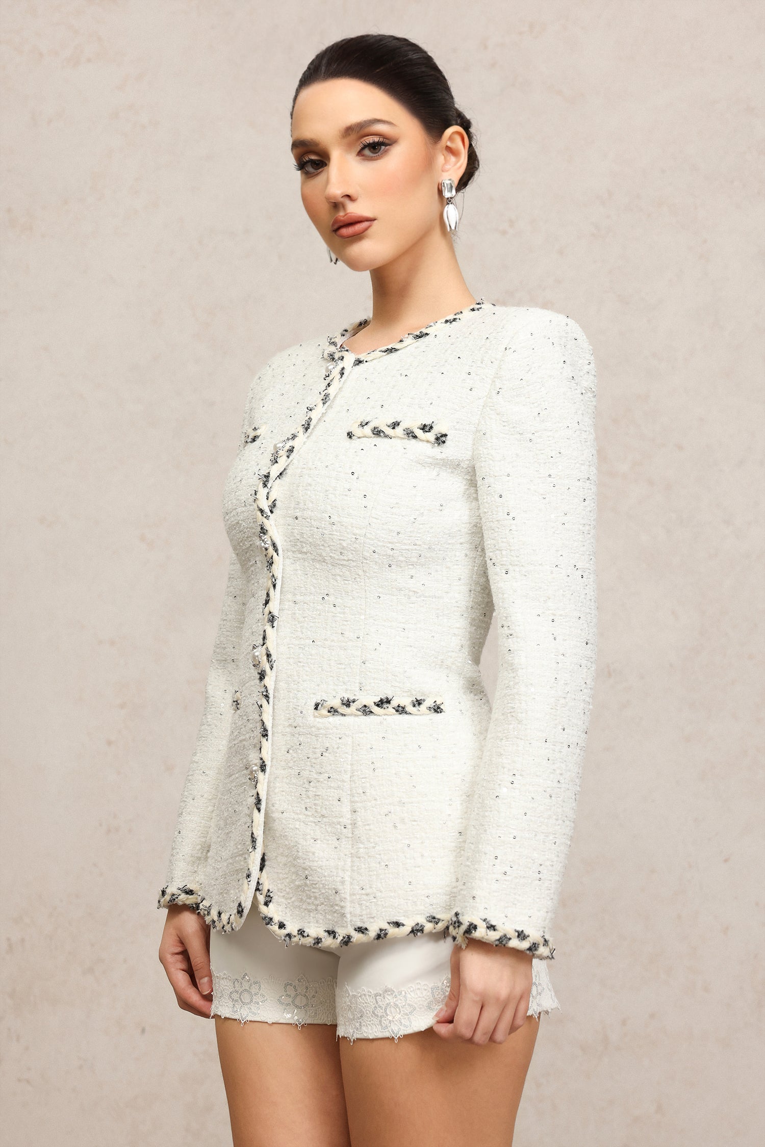 Fresco Long Sleeves Top Blazer