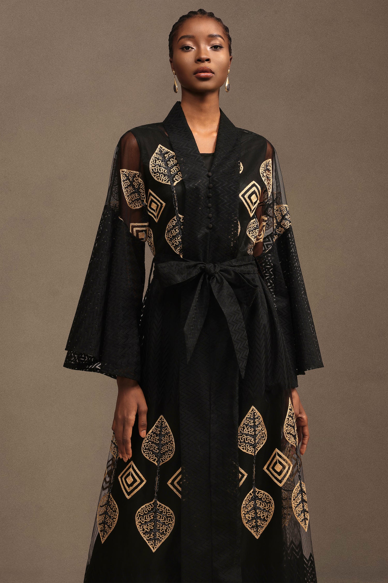 Millie Resort Bohemian Long Sleeve Mesh Maxi Dress