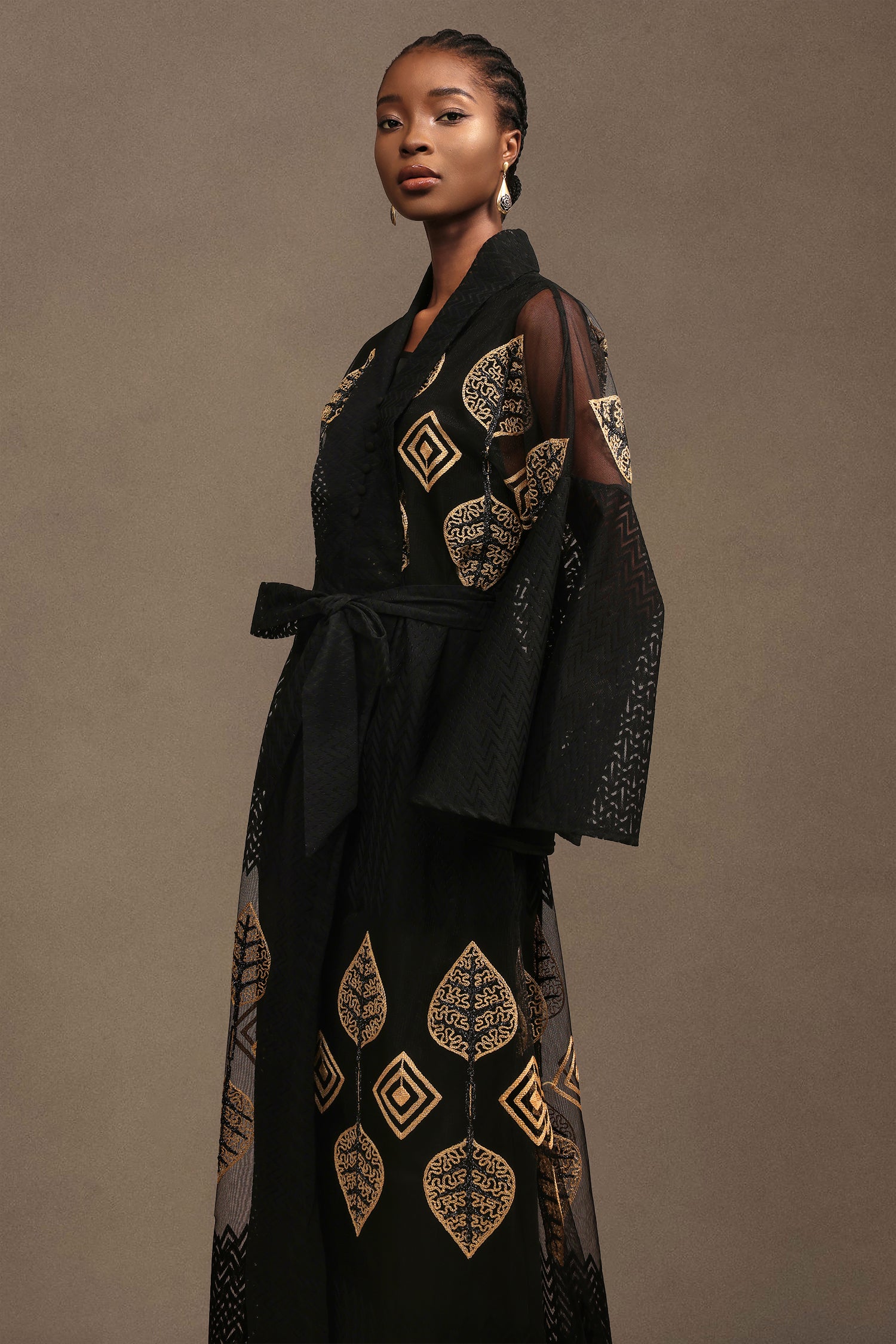 Millie Resort Bohemian Long Sleeve Mesh Maxi Dress