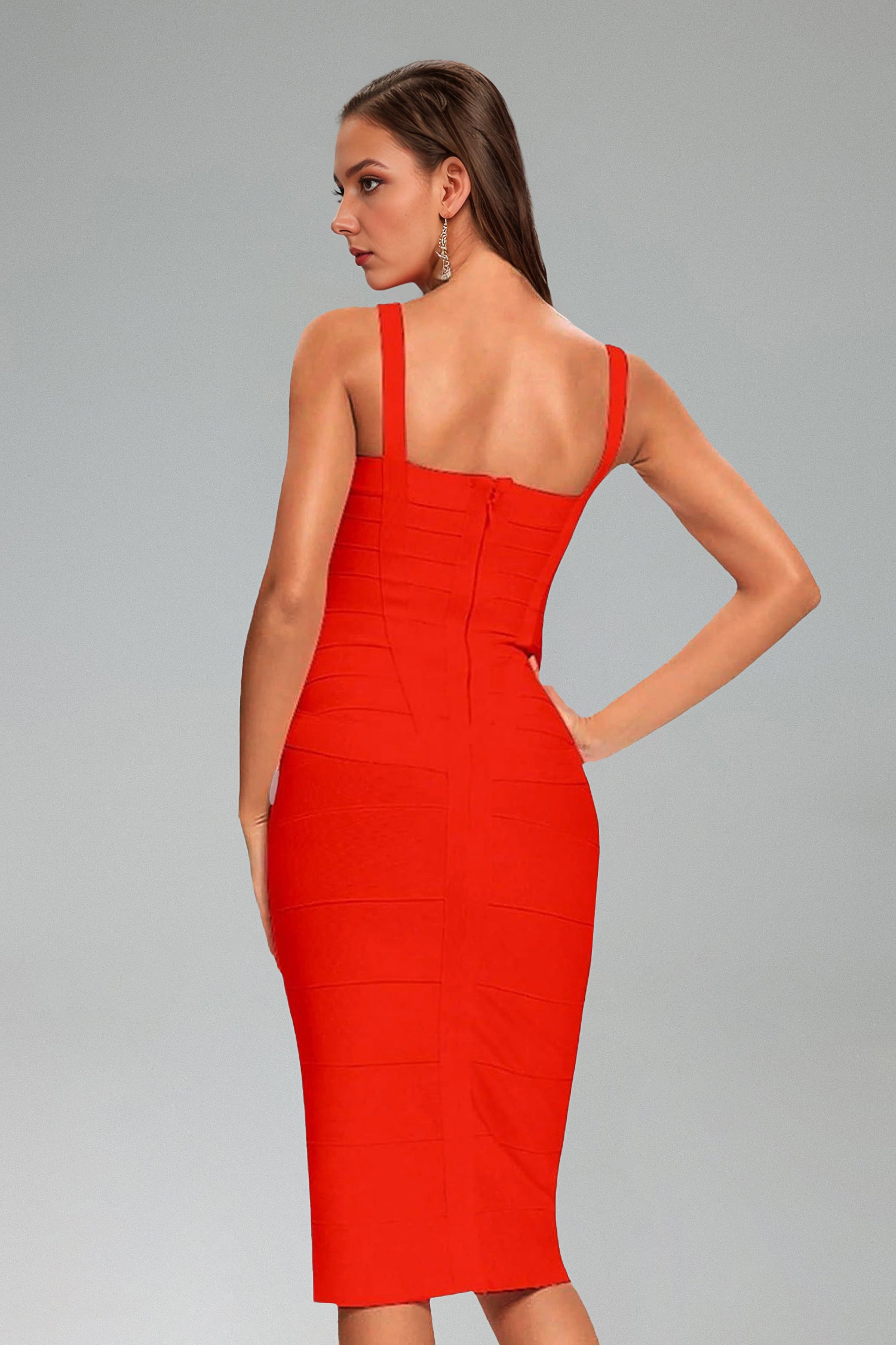 Poppy Sleeveless Bandage Midi Dress