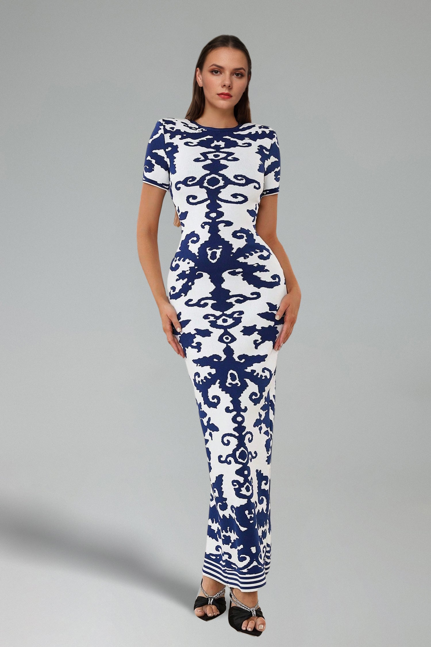 Keaton Shoulder Pad Maxi Dress