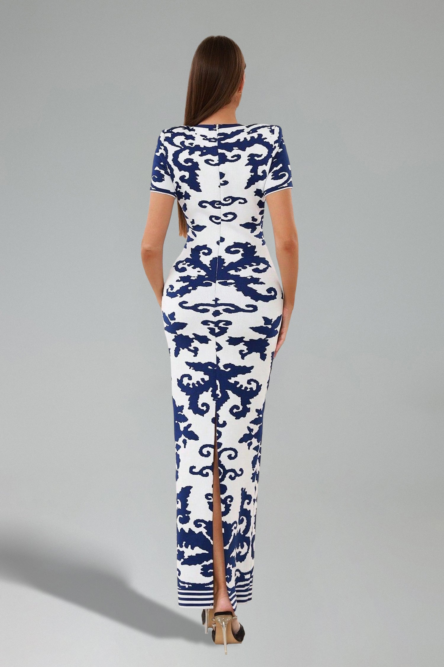 Keaton Shoulder Pad Maxi Dress