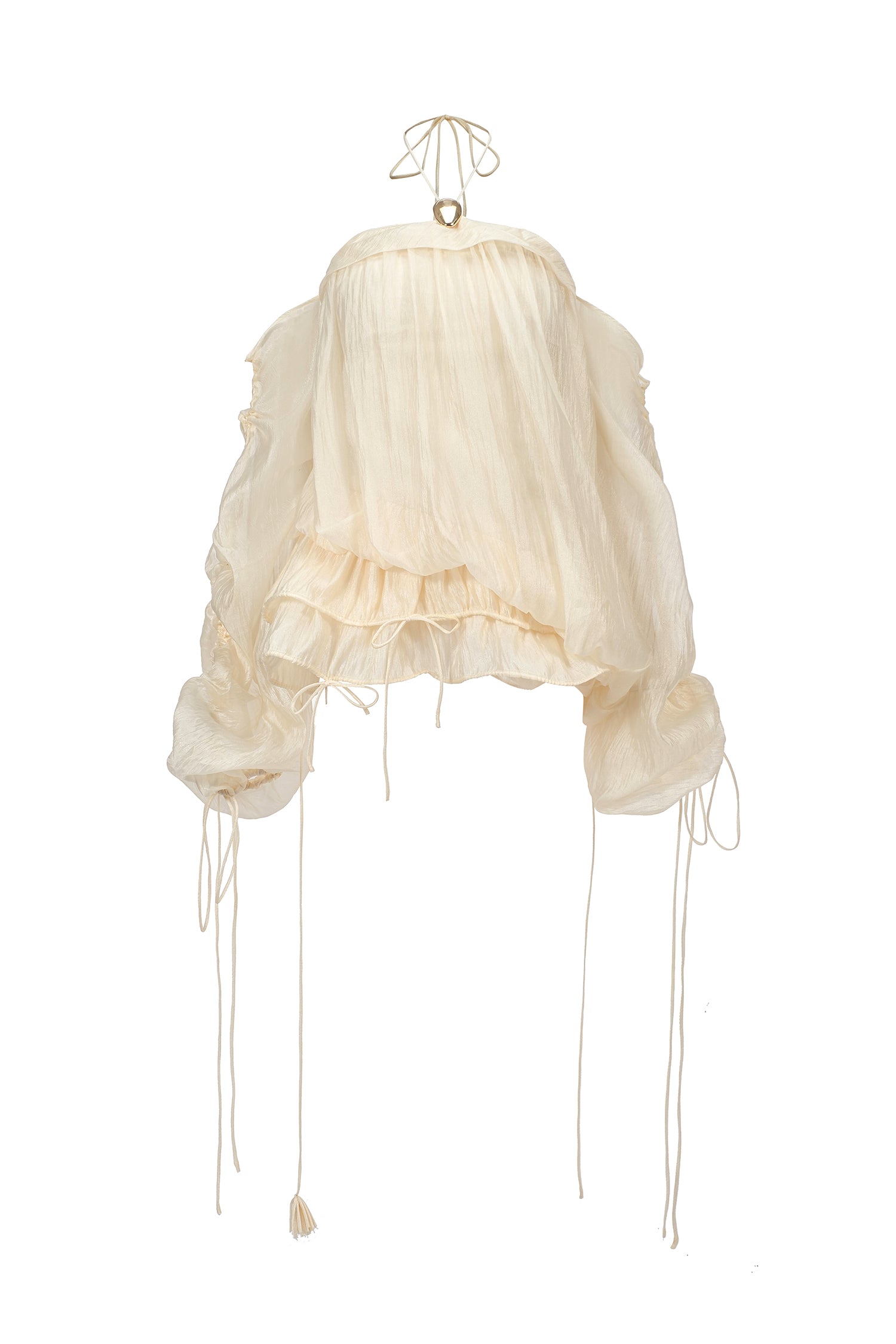 Rocelle Sleeveless Folds Puff Mini Dress