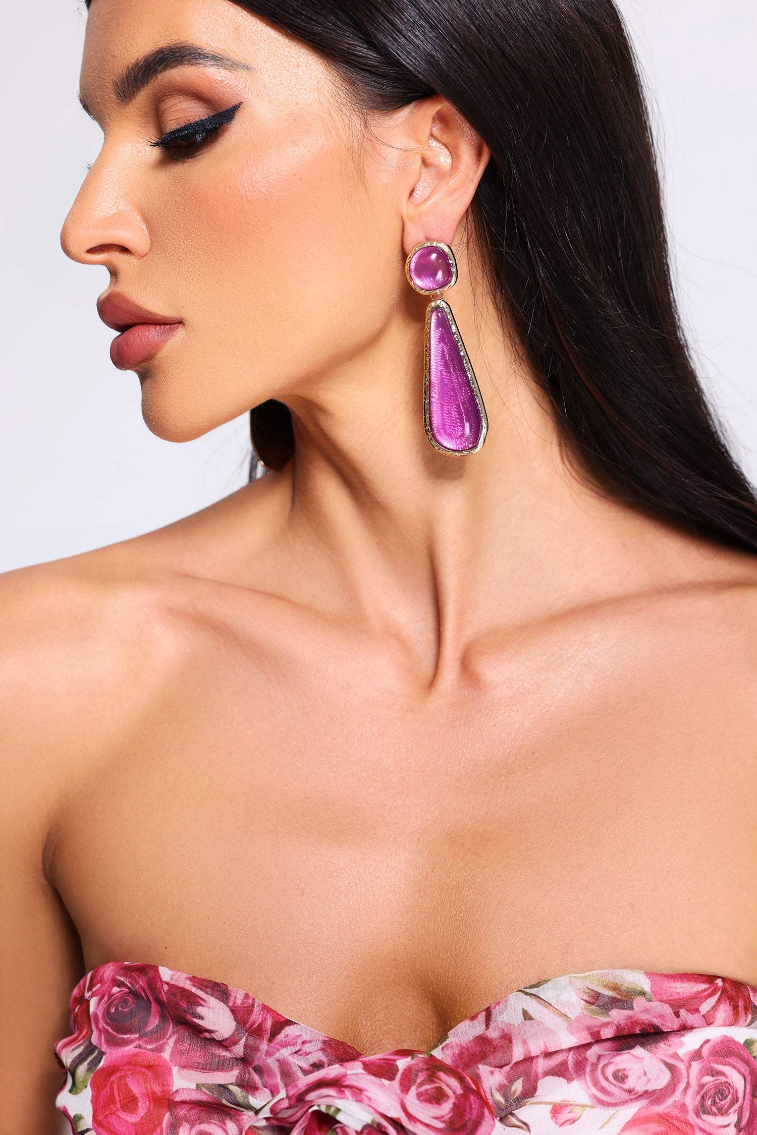 Nickisha Teardrop-Shaped  Earrings