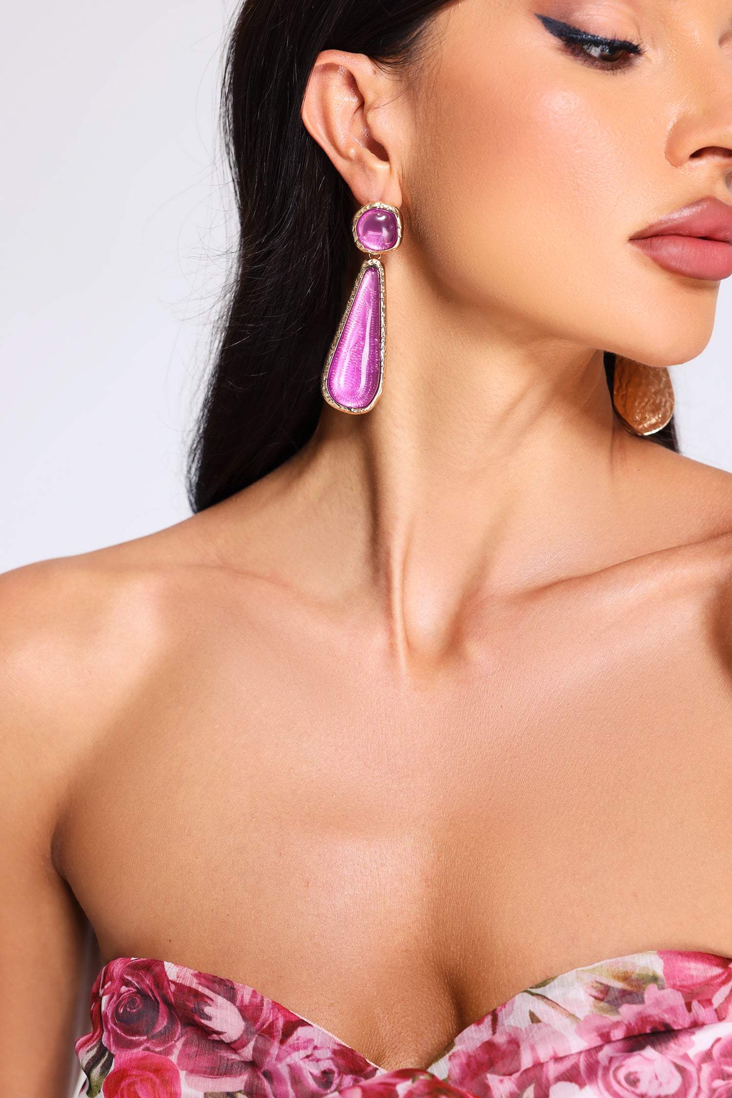 Nickisha Teardrop-Shaped  Earrings