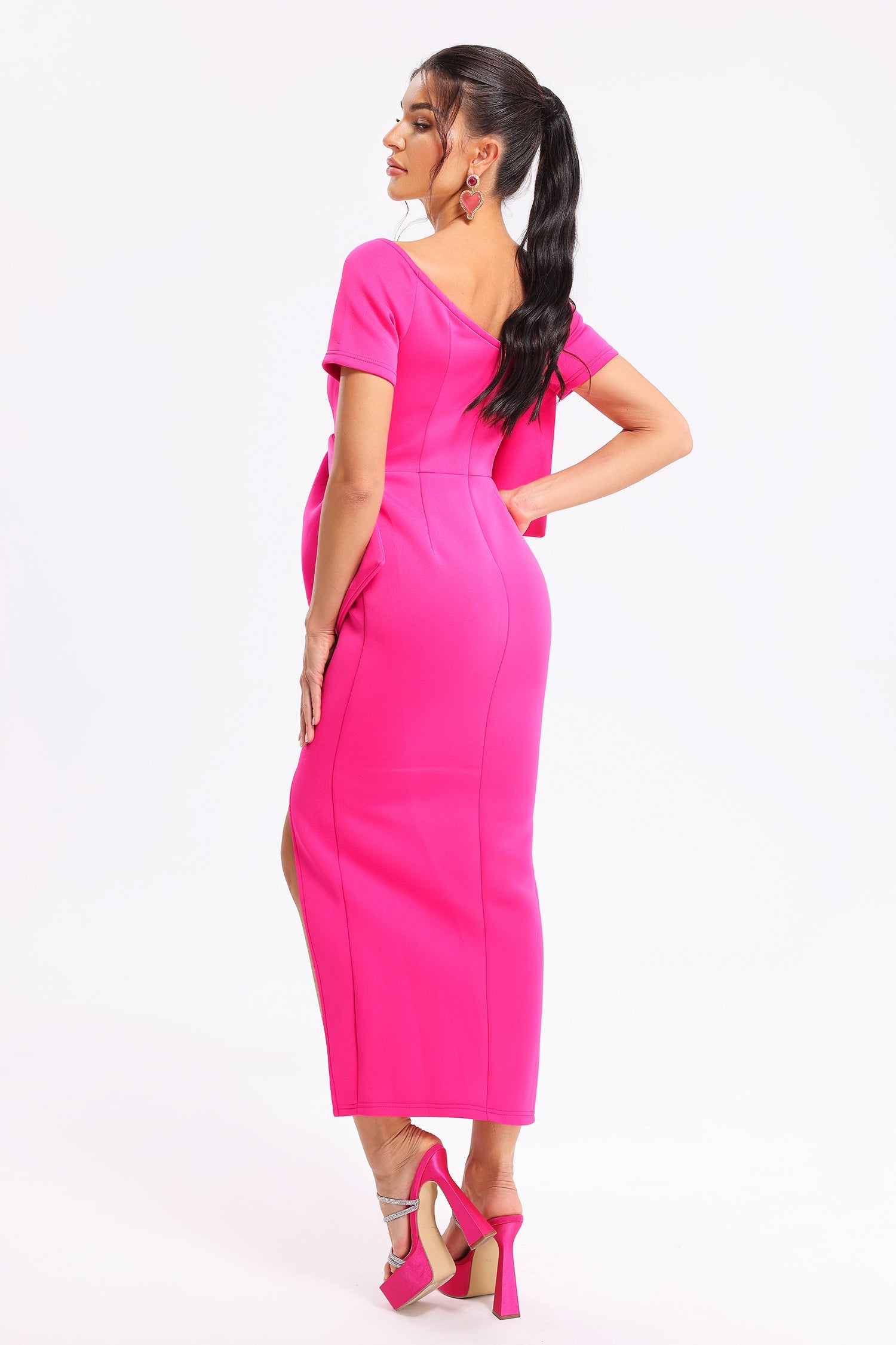 Doreen Bow-knot Midi Dress